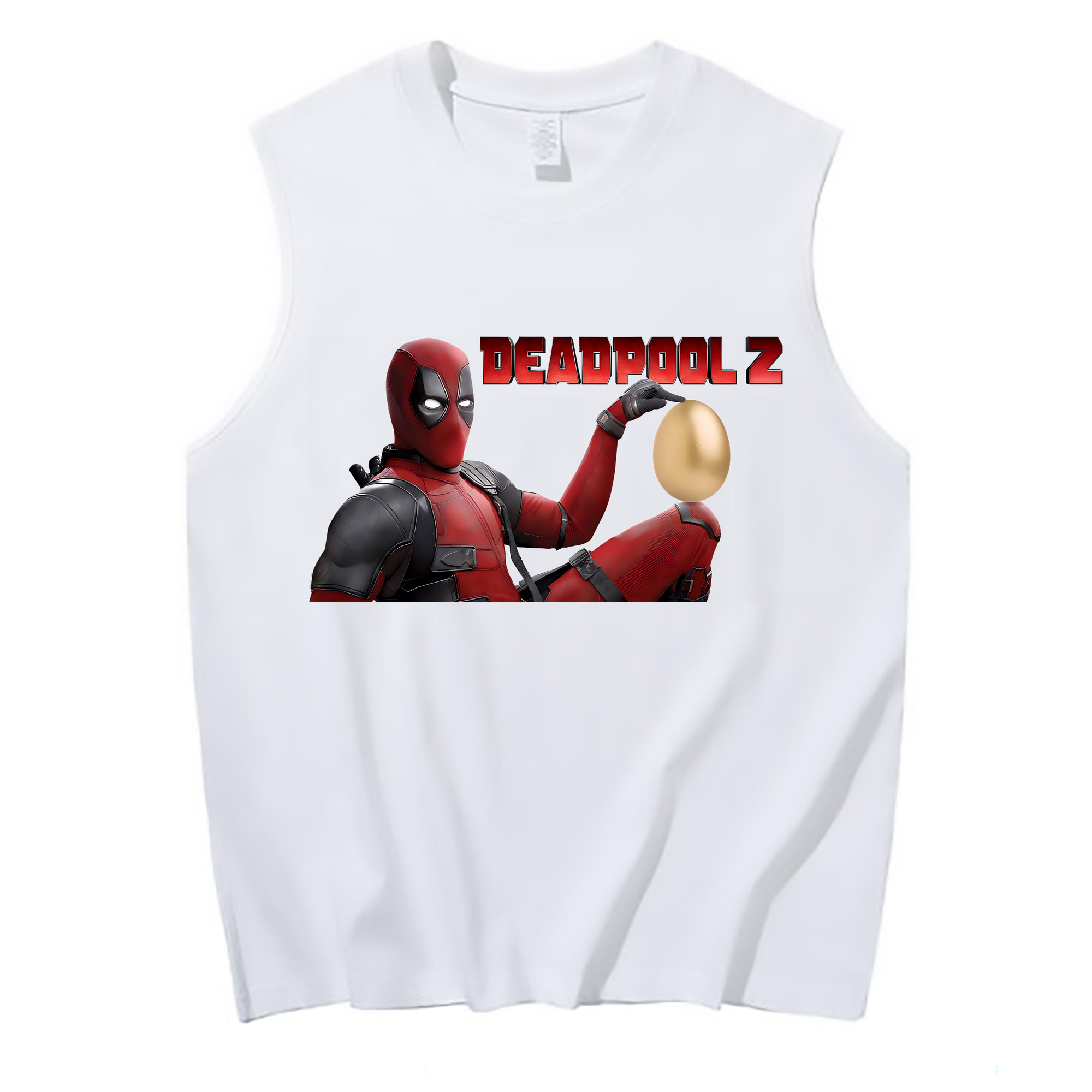 （画像用） Deadpool デッドプール コットン100％タンクトップ（フロントプリント）