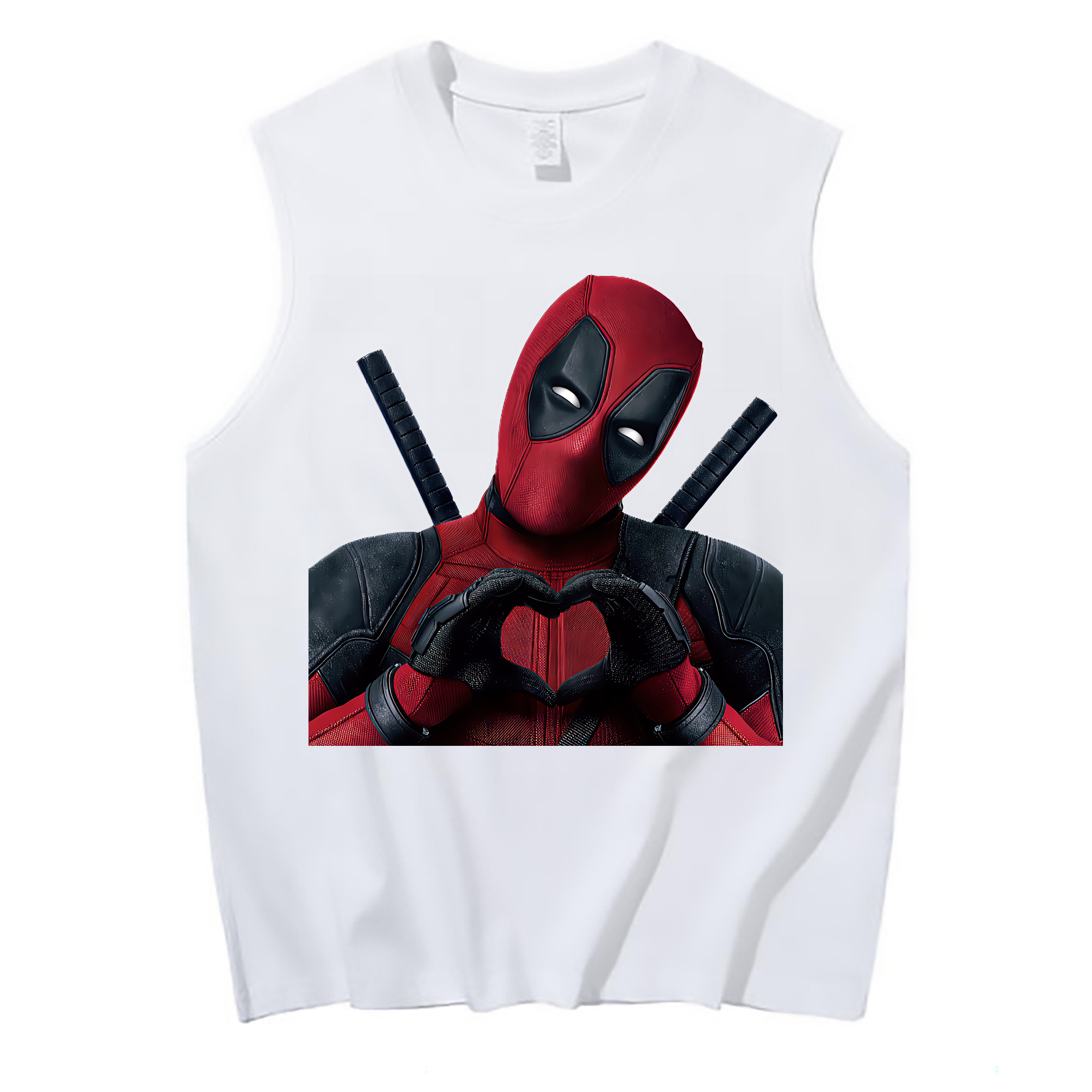 （画像用） Deadpool デッドプール コットン100％タンクトップ（フロントプリント）