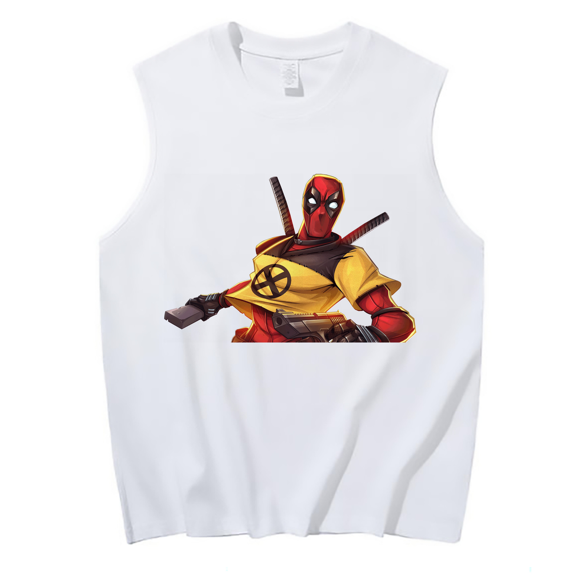（画像用） Deadpool デッドプール コットン100％タンクトップ（フロントプリント）