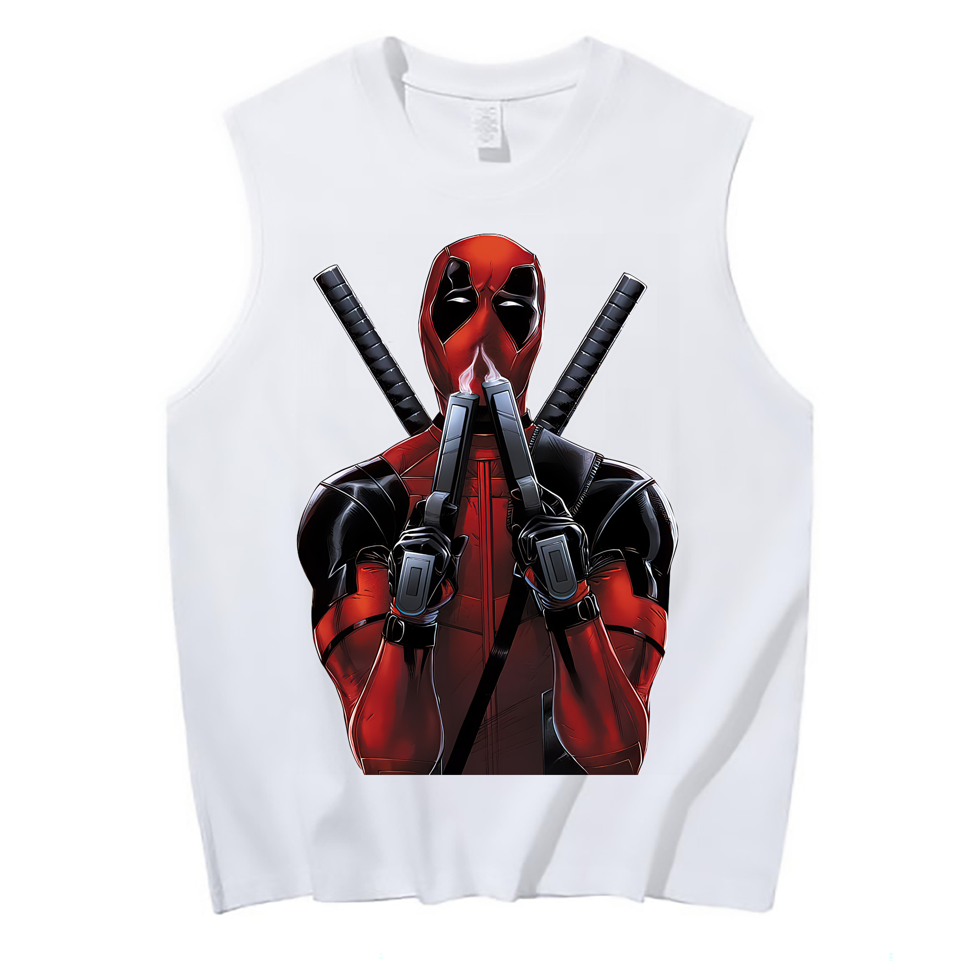 （画像用） Deadpool デッドプール コットン100％タンクトップ（フロントプリント）