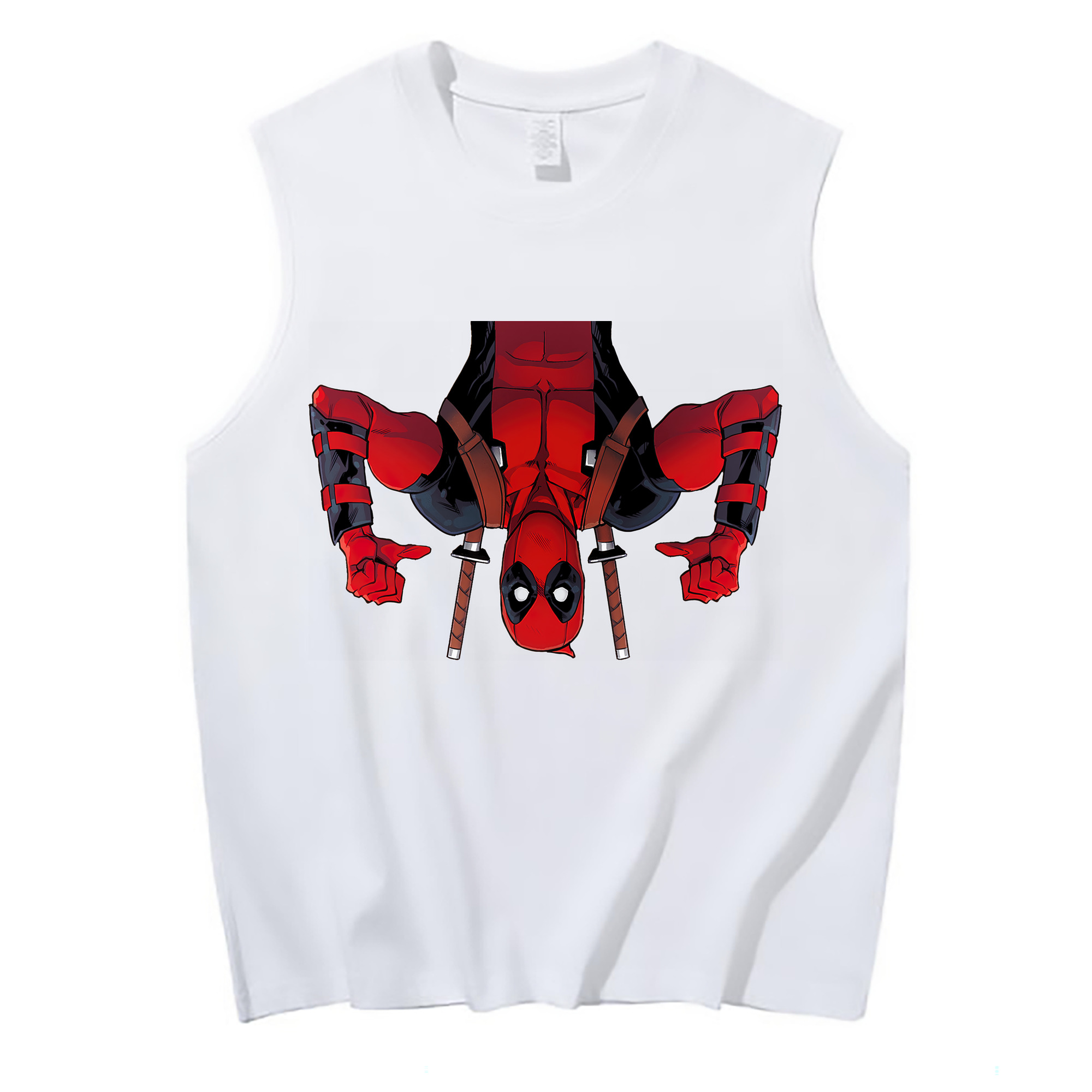 （画像用） Deadpool デッドプール コットン100％タンクトップ（フロントプリント）