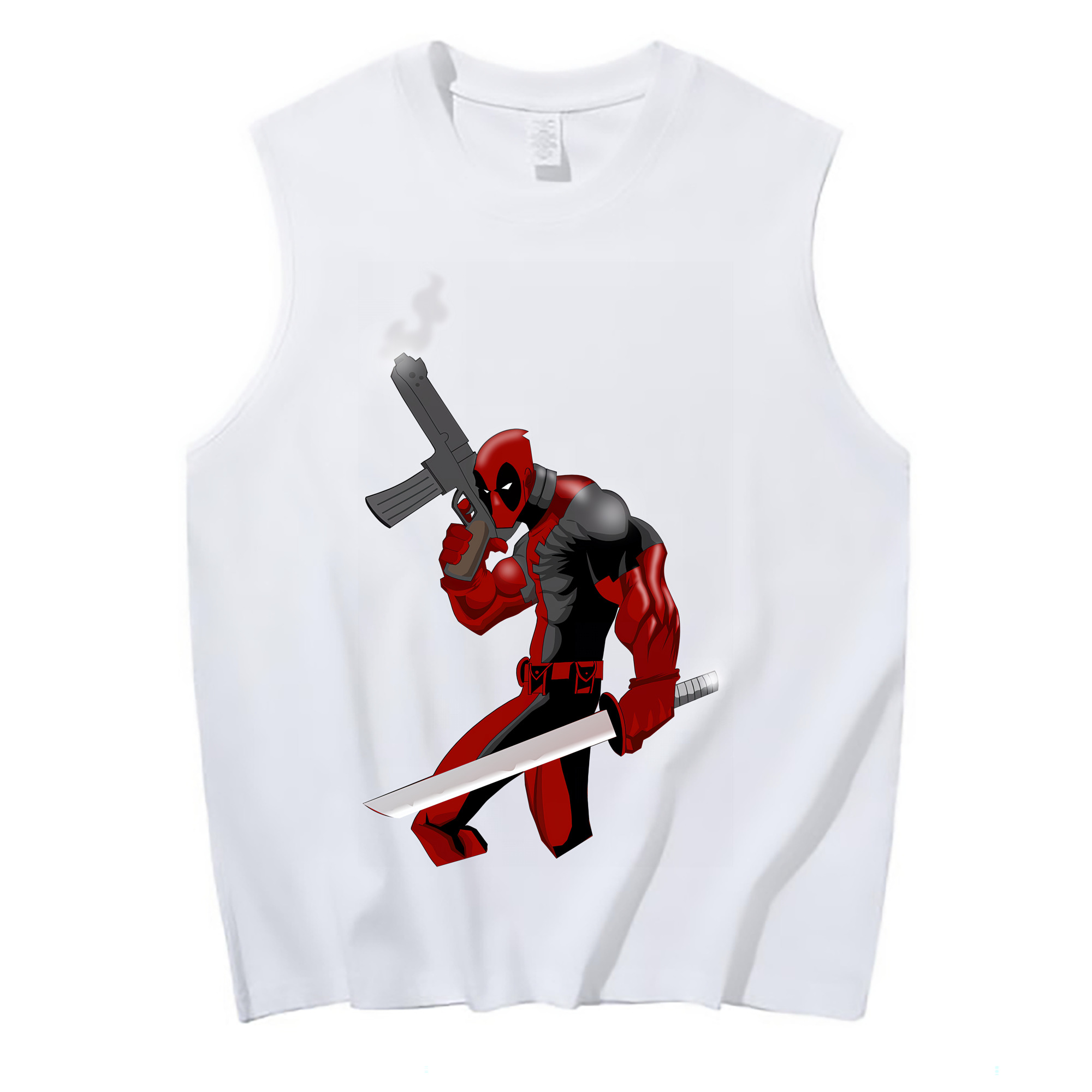 （画像用） Deadpool デッドプール コットン100％タンクトップ（フロントプリント）