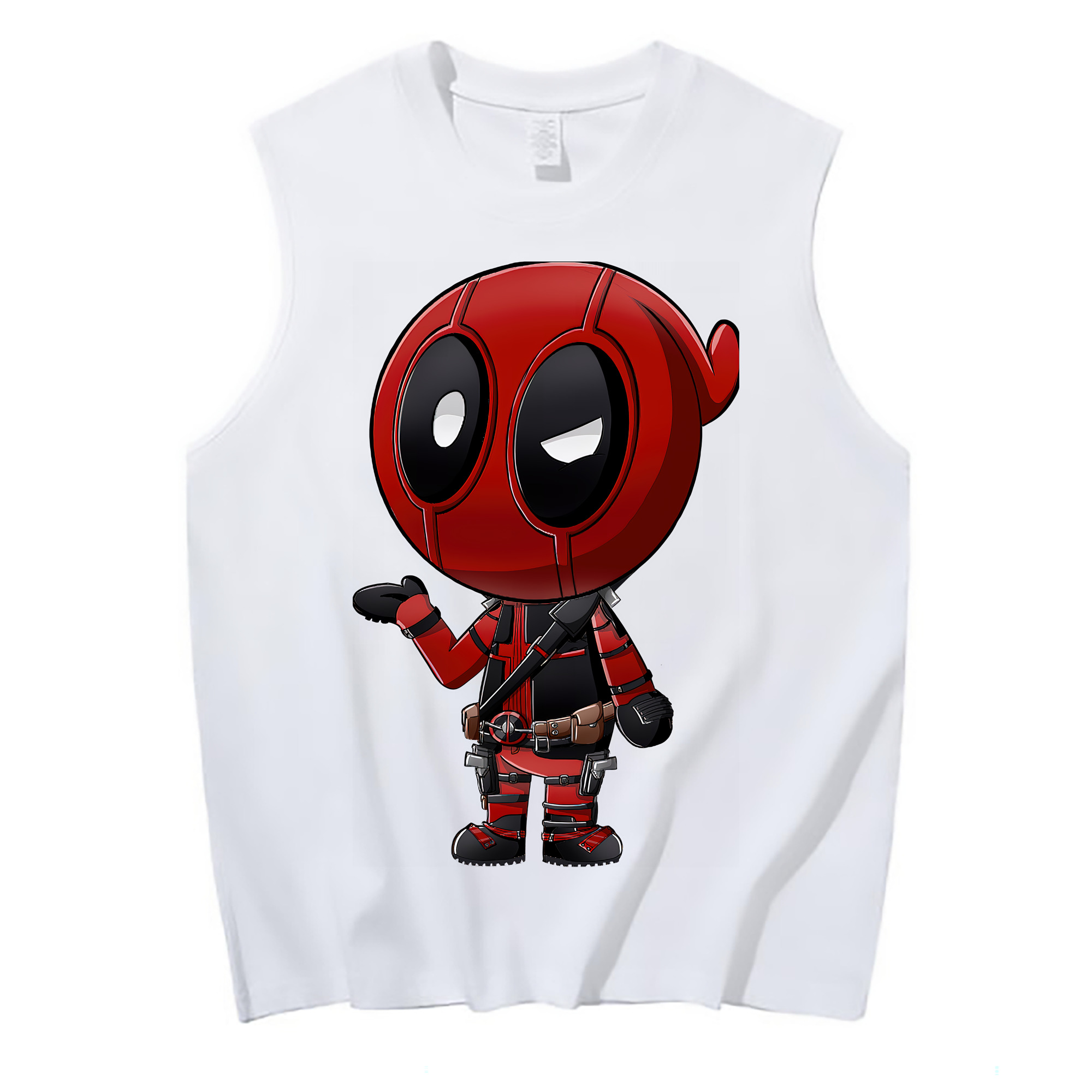 （画像用） Deadpool デッドプール コットン100％タンクトップ（フロントプリント）