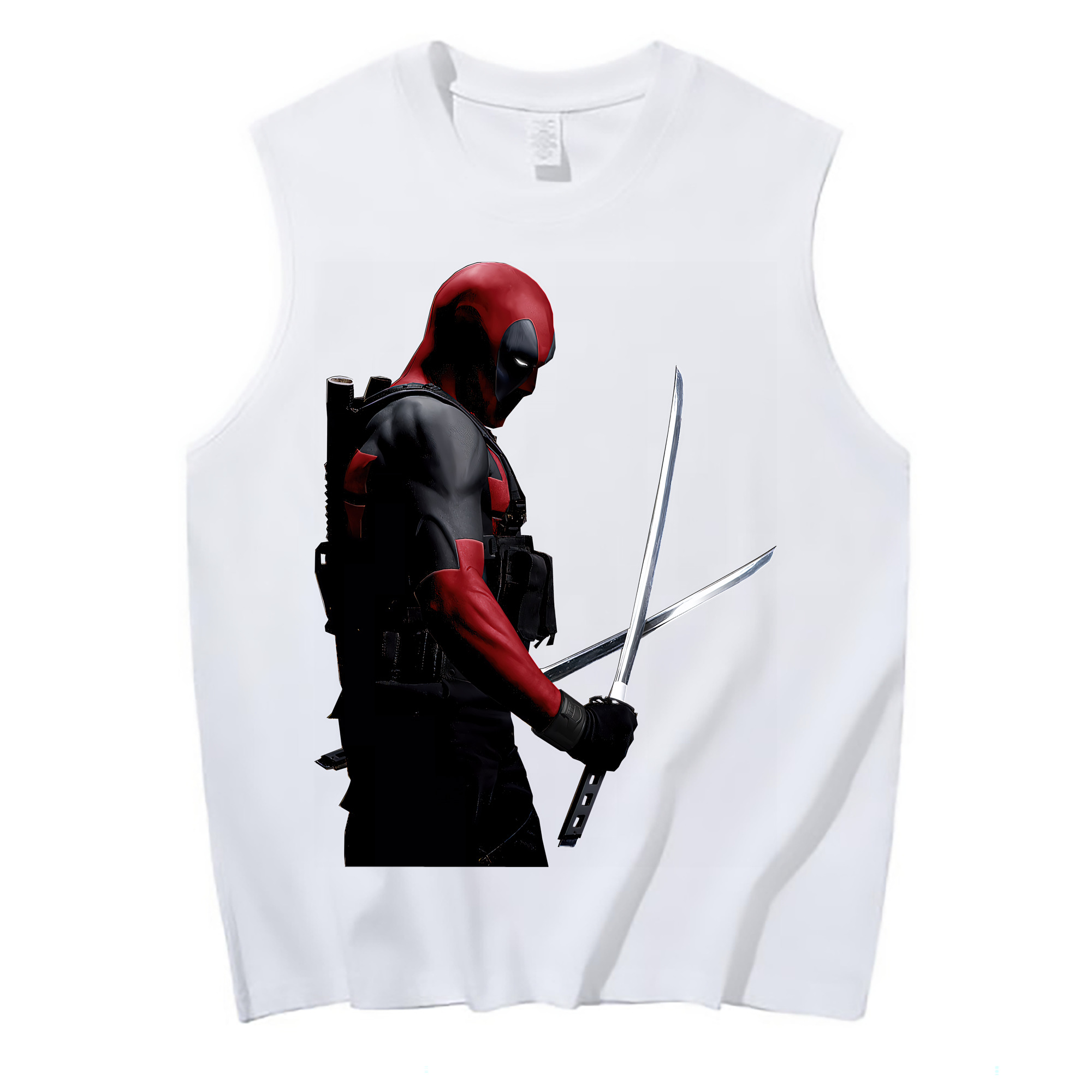 （画像用） Deadpool デッドプール コットン100％タンクトップ（フロントプリント）