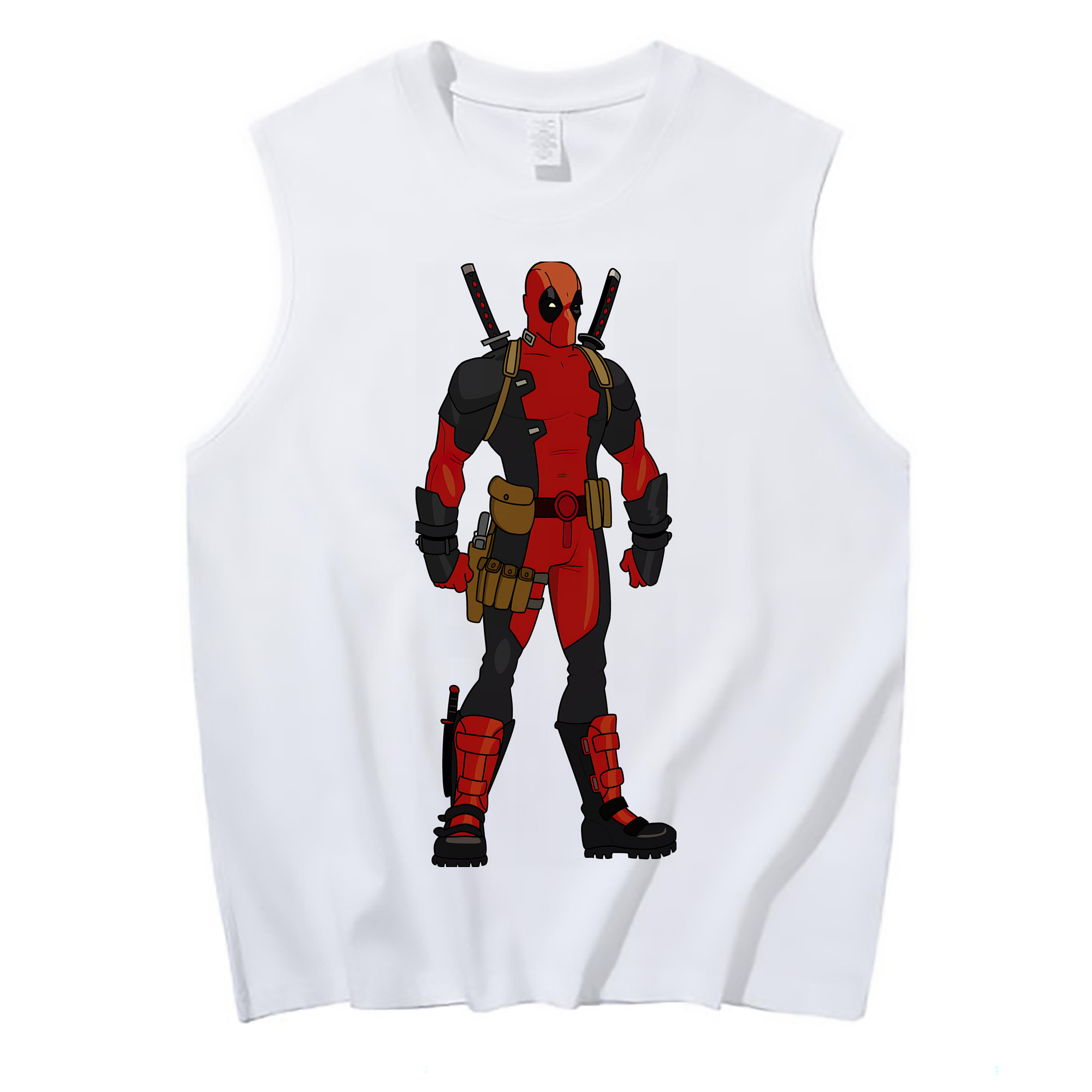 （画像用） Deadpool デッドプール コットン100％タンクトップ（フロントプリント）