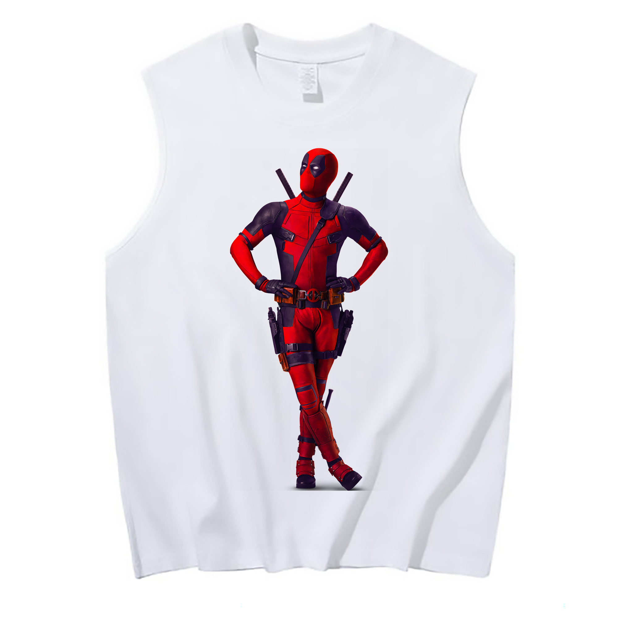 （画像用） Deadpool デッドプール コットン100％タンクトップ（フロントプリント）