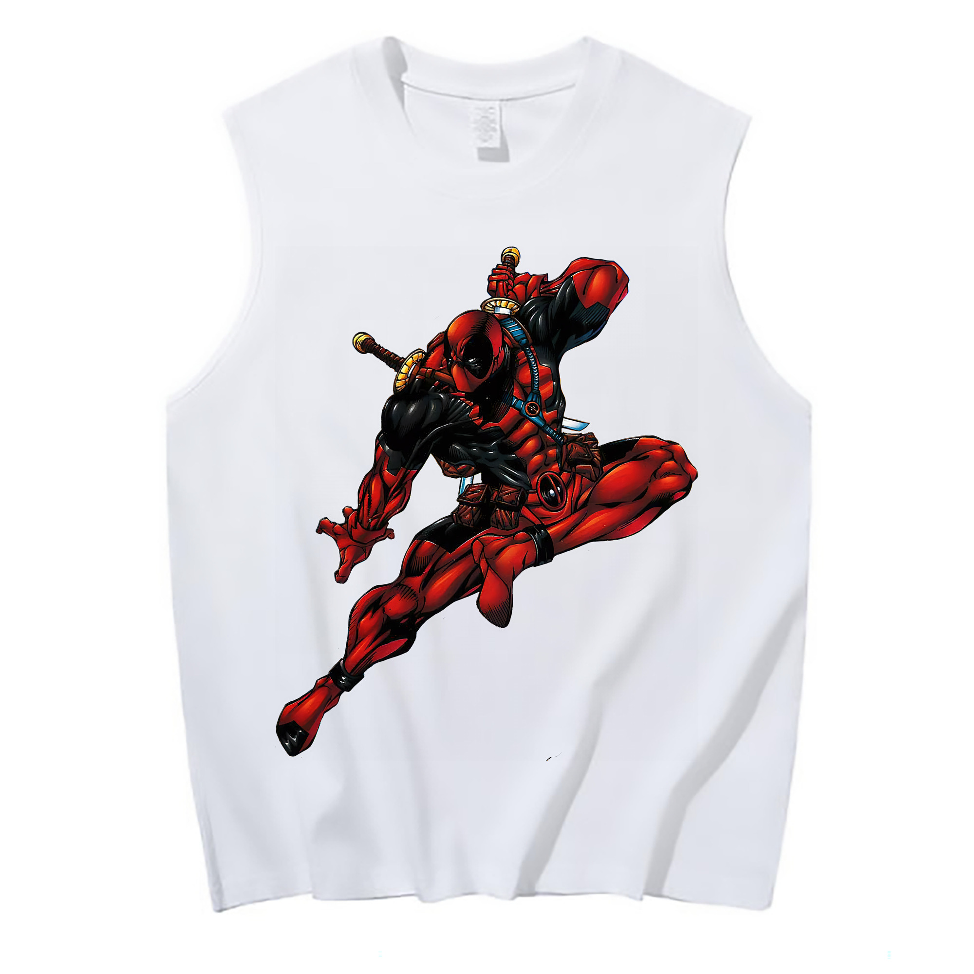 （画像用） Deadpool デッドプール コットン100％タンクトップ（フロントプリント）