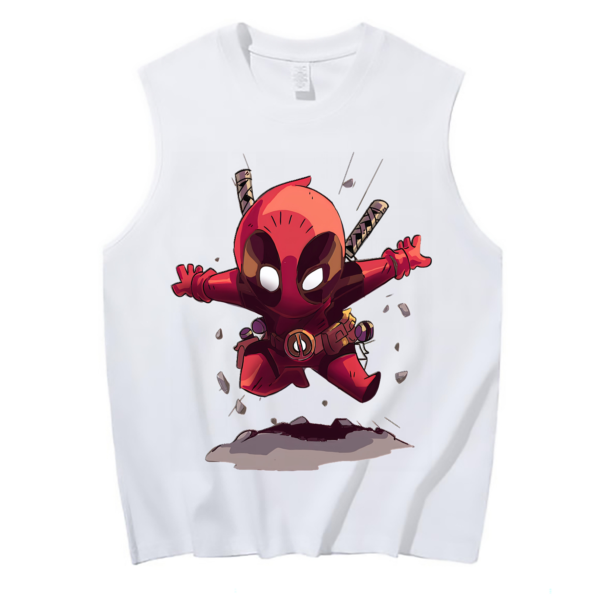（画像用） Deadpool デッドプール コットン100％タンクトップ（フロントプリント）