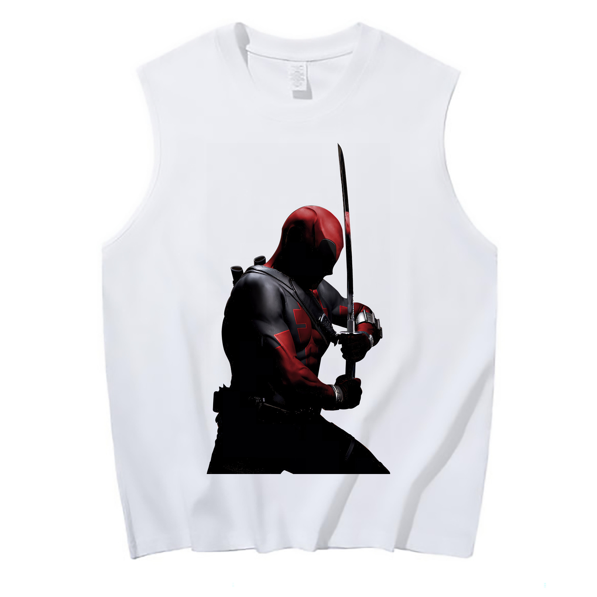 （画像用） Deadpool デッドプール コットン100％タンクトップ（フロントプリント）