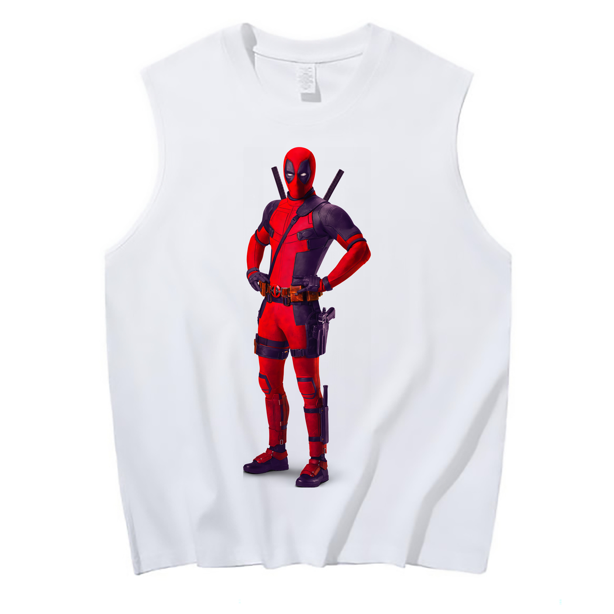 （画像用） Deadpool デッドプール コットン100％タンクトップ（フロントプリント）