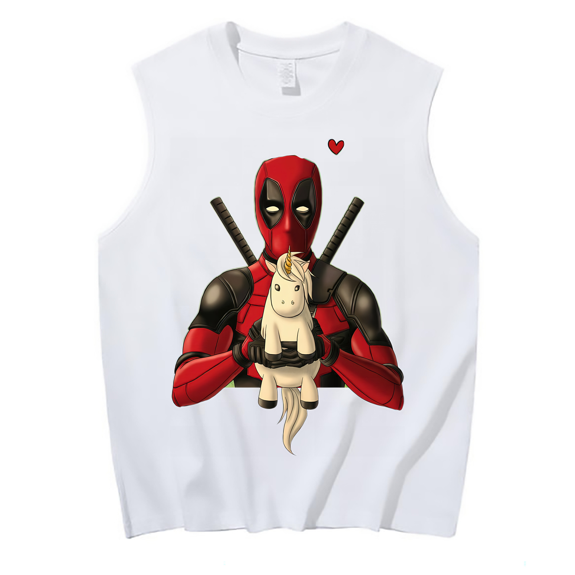（画像用） Deadpool デッドプール コットン100％タンクトップ（フロントプリント）