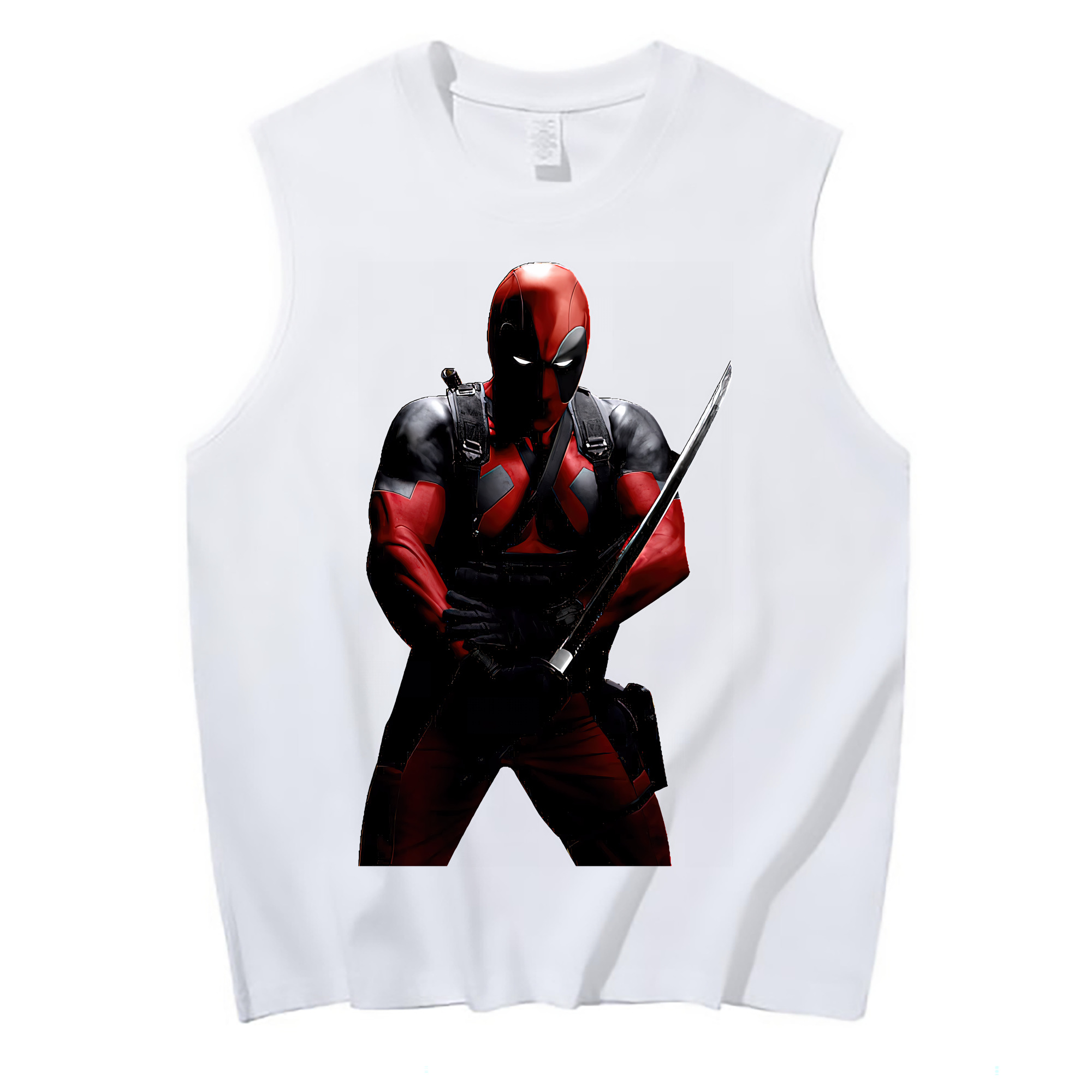 （画像用） Deadpool デッドプール コットン100％タンクトップ（フロントプリント）
