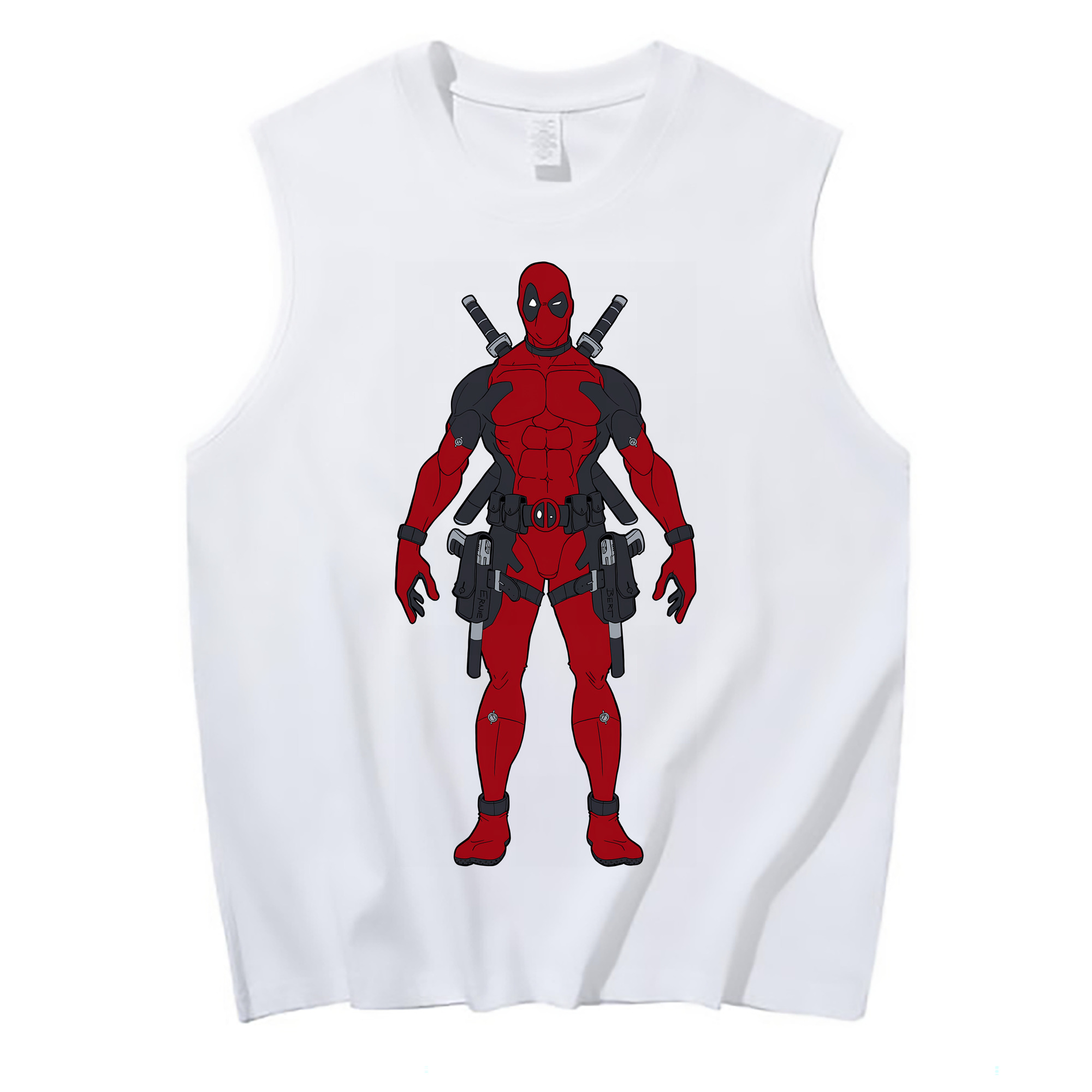 （画像用） Deadpool デッドプール コットン100％タンクトップ（フロントプリント）