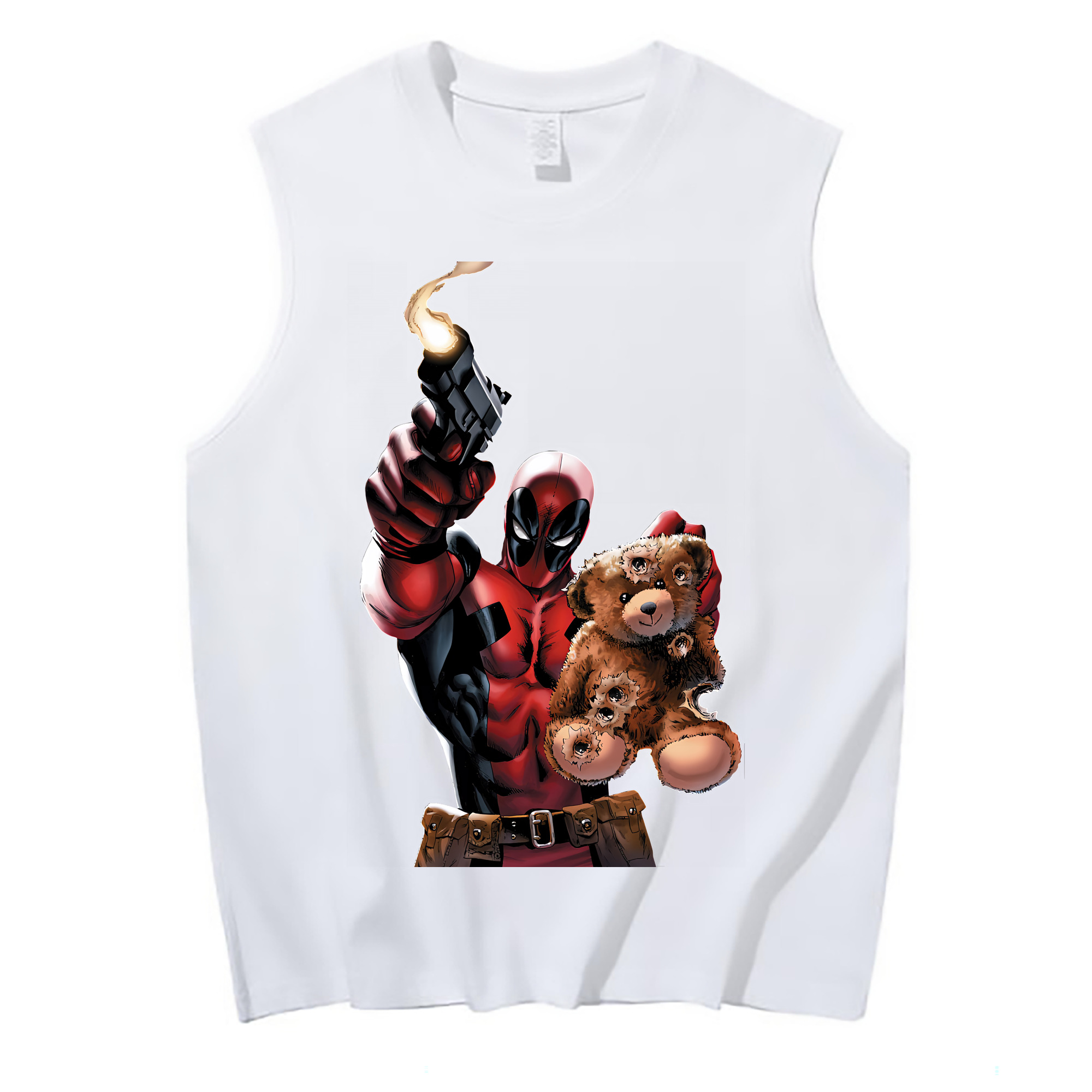 （画像用） Deadpool デッドプール コットン100％タンクトップ（フロントプリント）