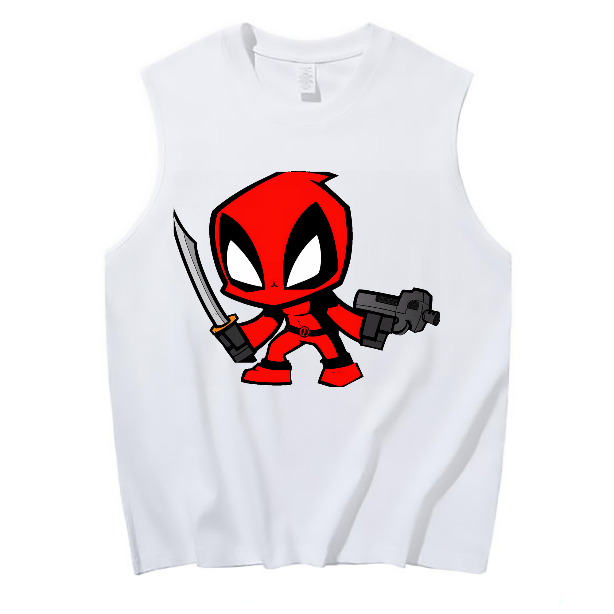 （画像用） Deadpool デッドプール コットン100％タンクトップ（フロントプリント）