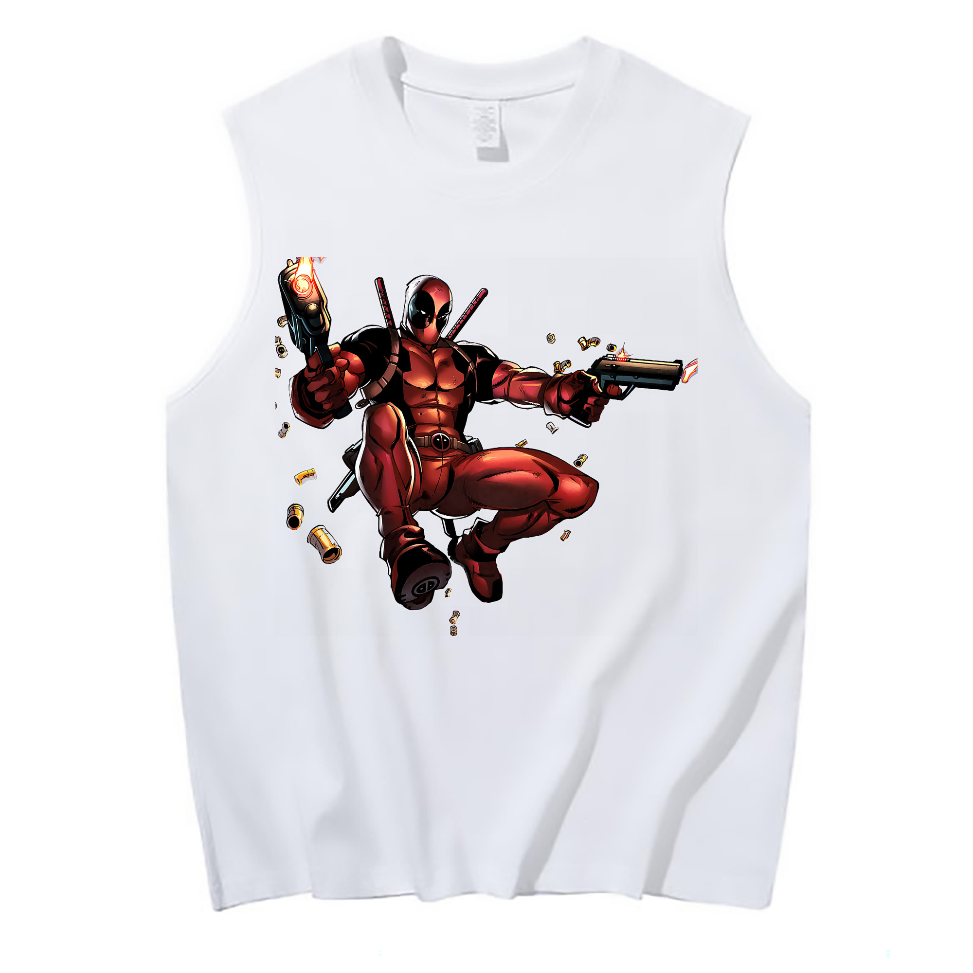 （画像用） Deadpool デッドプール コットン100％タンクトップ（フロントプリント）