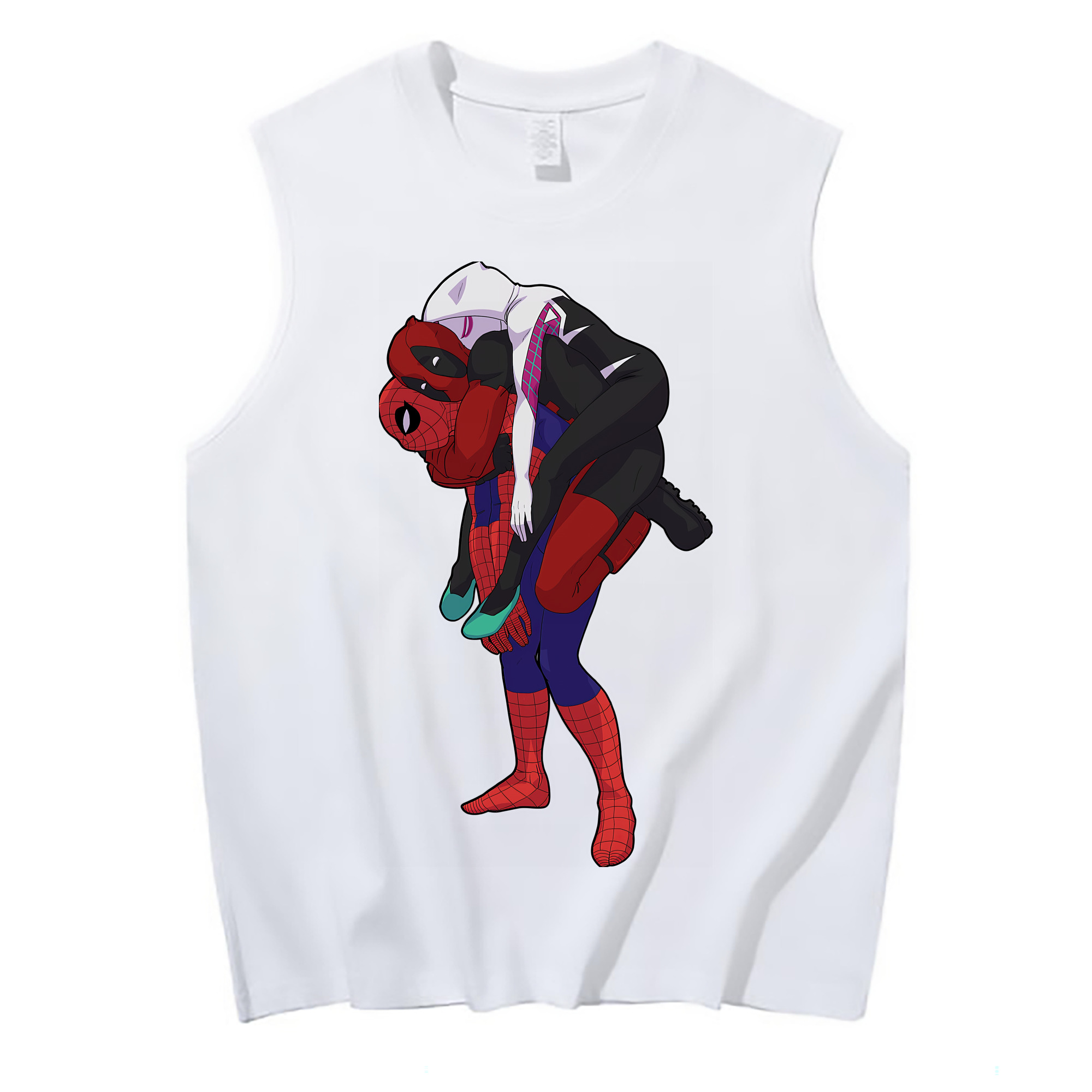 （画像用） Deadpool デッドプール コットン100％タンクトップ（フロントプリント）