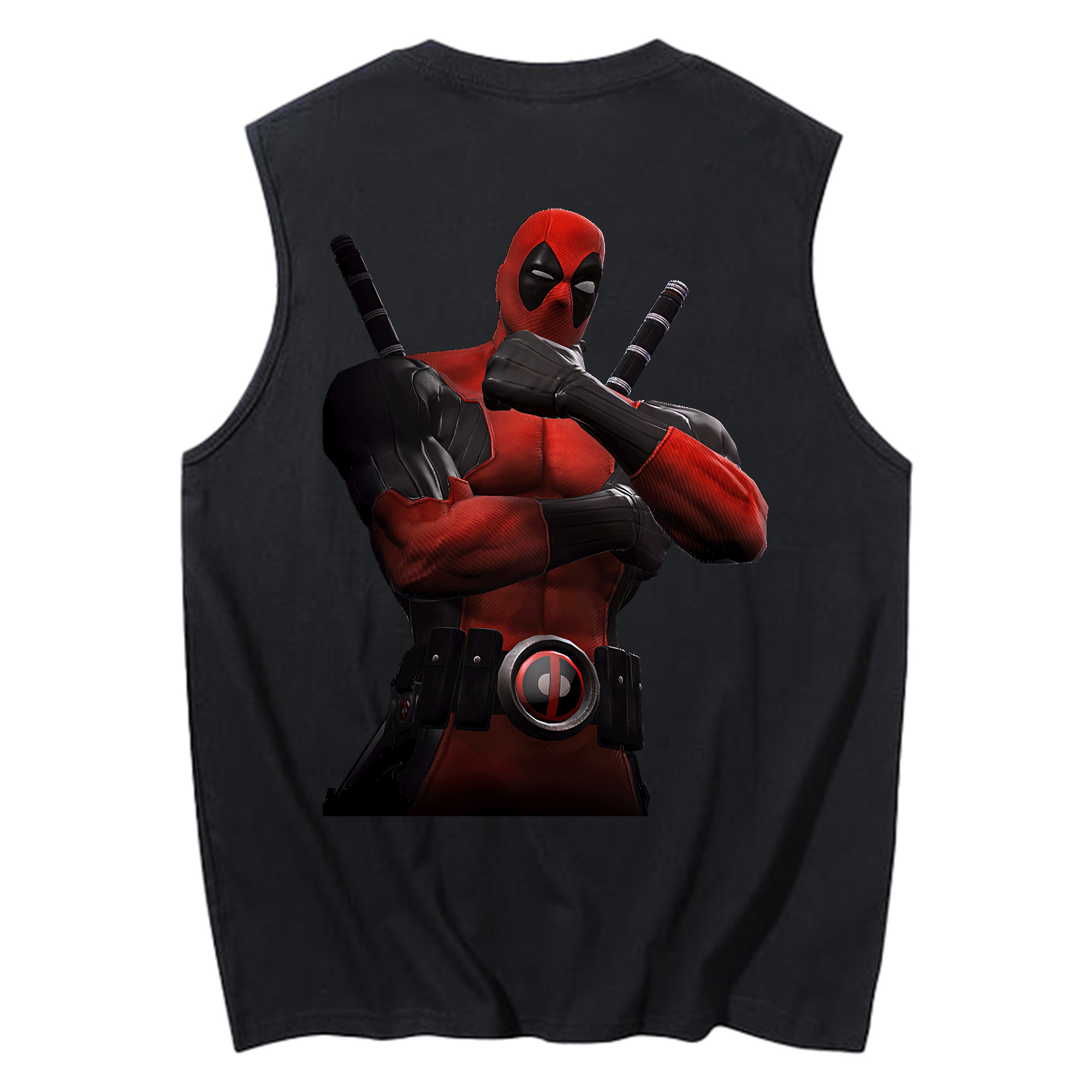 （画像用） Deadpool デッドプール コットン100％タンクトップ（背面プリント）