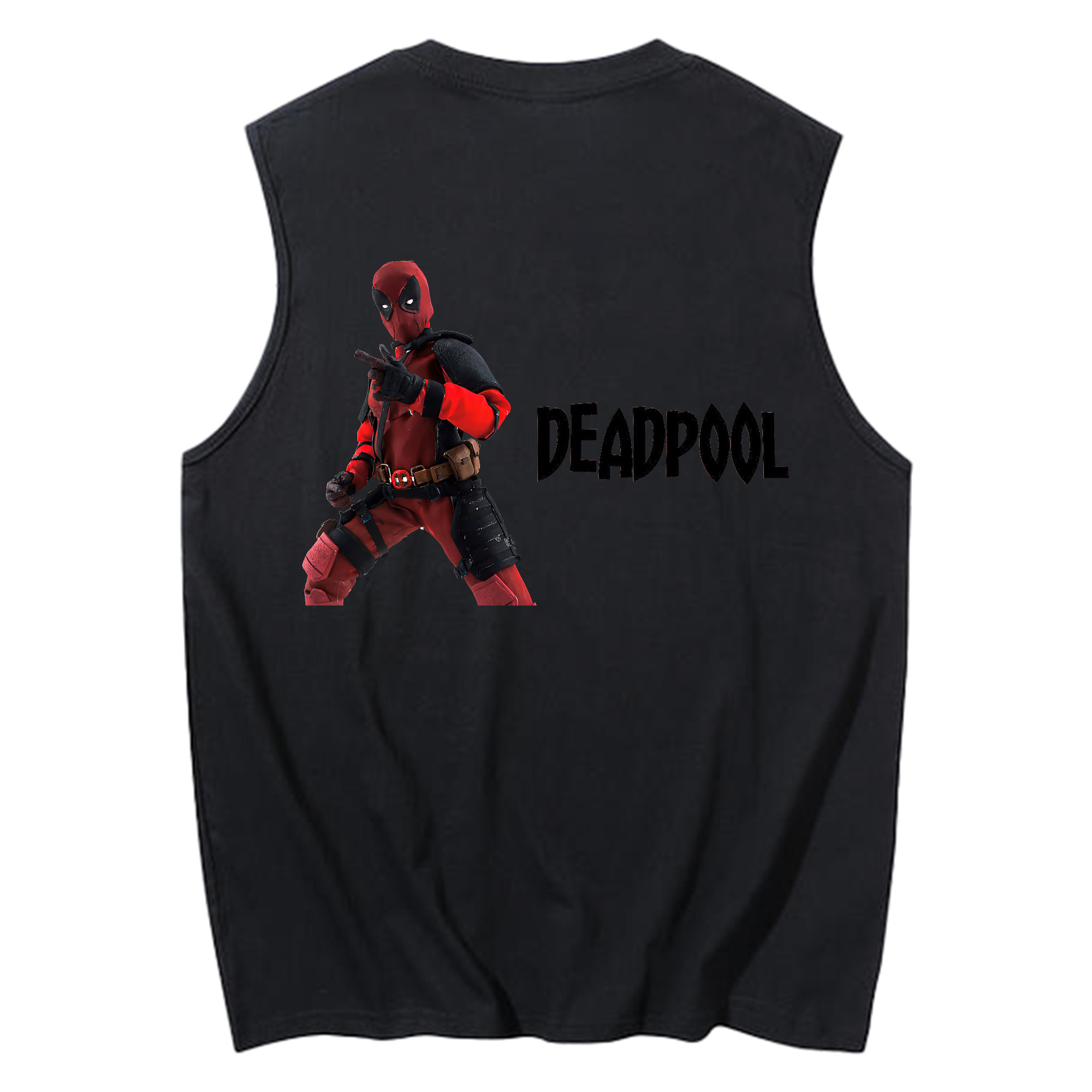 （画像用） Deadpool デッドプール コットン100％タンクトップ（背面プリント）