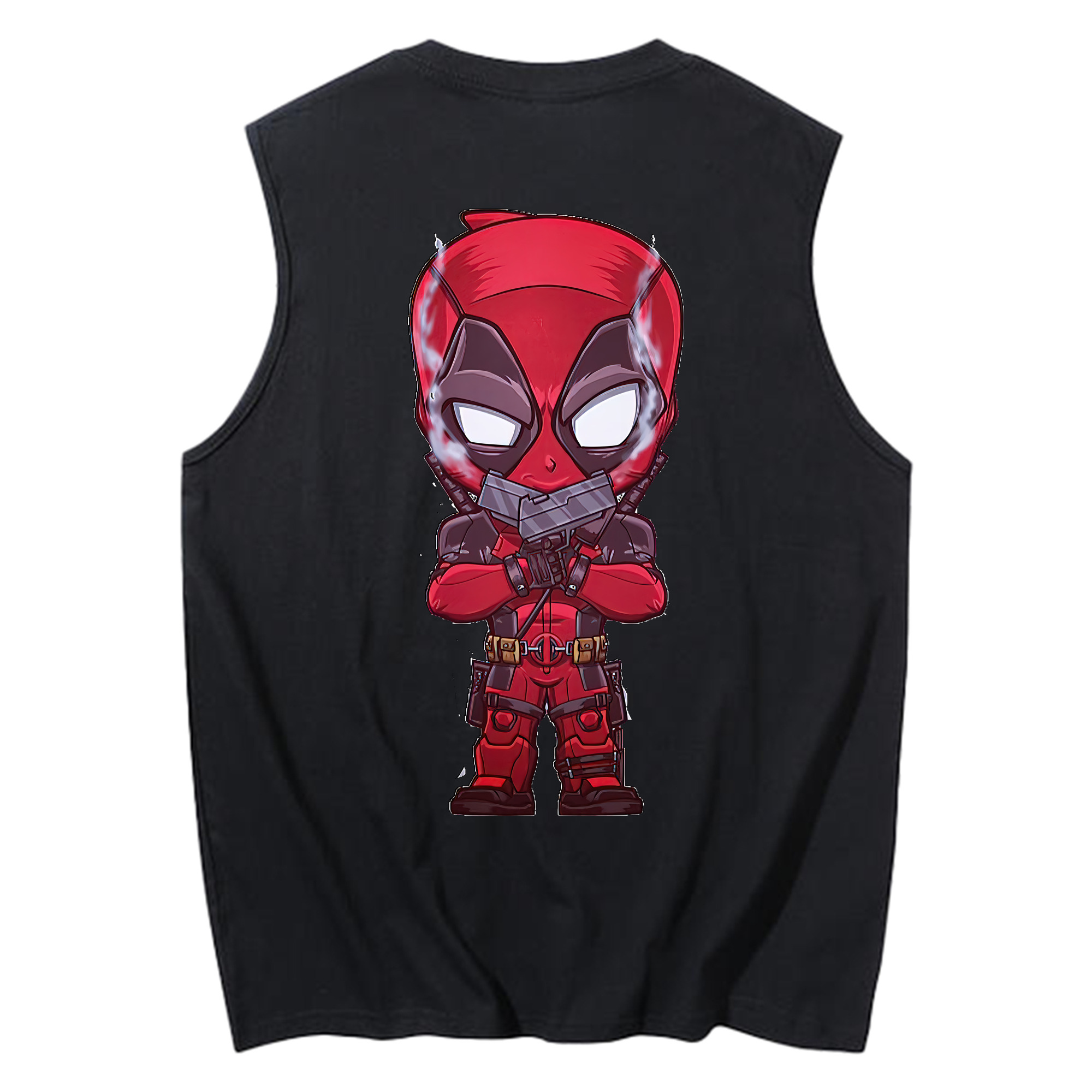 （画像用） Deadpool デッドプール コットン100％タンクトップ（背面プリント）