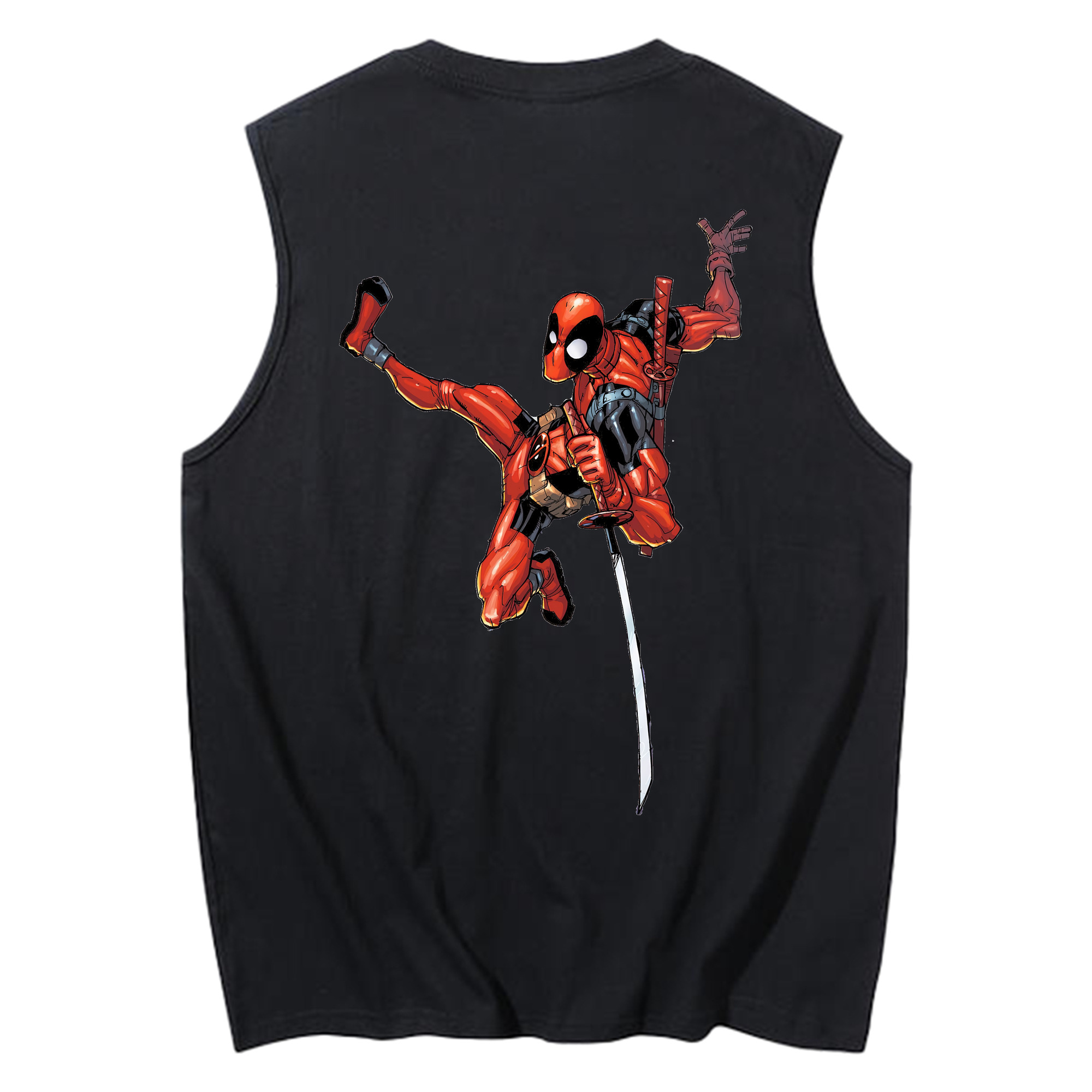 （画像用） Deadpool デッドプール コットン100％タンクトップ（背面プリント）