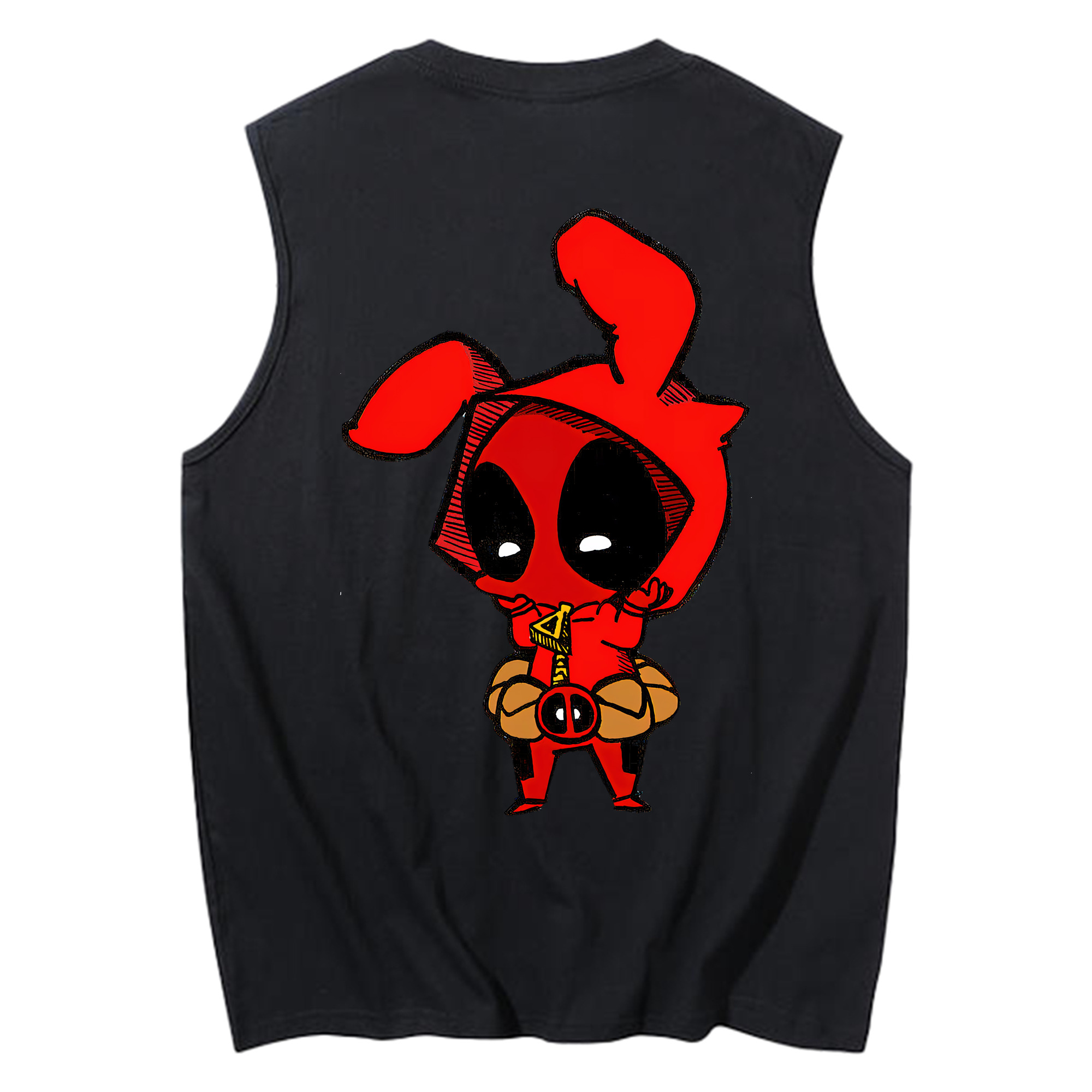 （画像用） Deadpool デッドプール コットン100％タンクトップ（背面プリント）