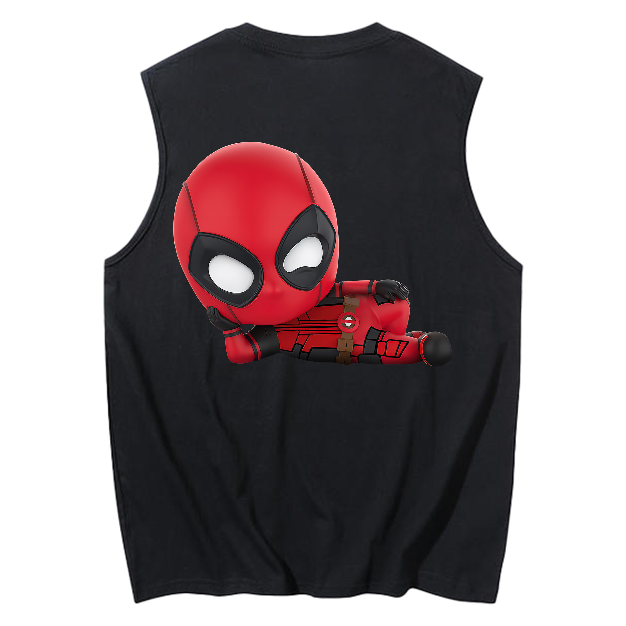 （画像用） Deadpool デッドプール コットン100％タンクトップ（背面プリント）