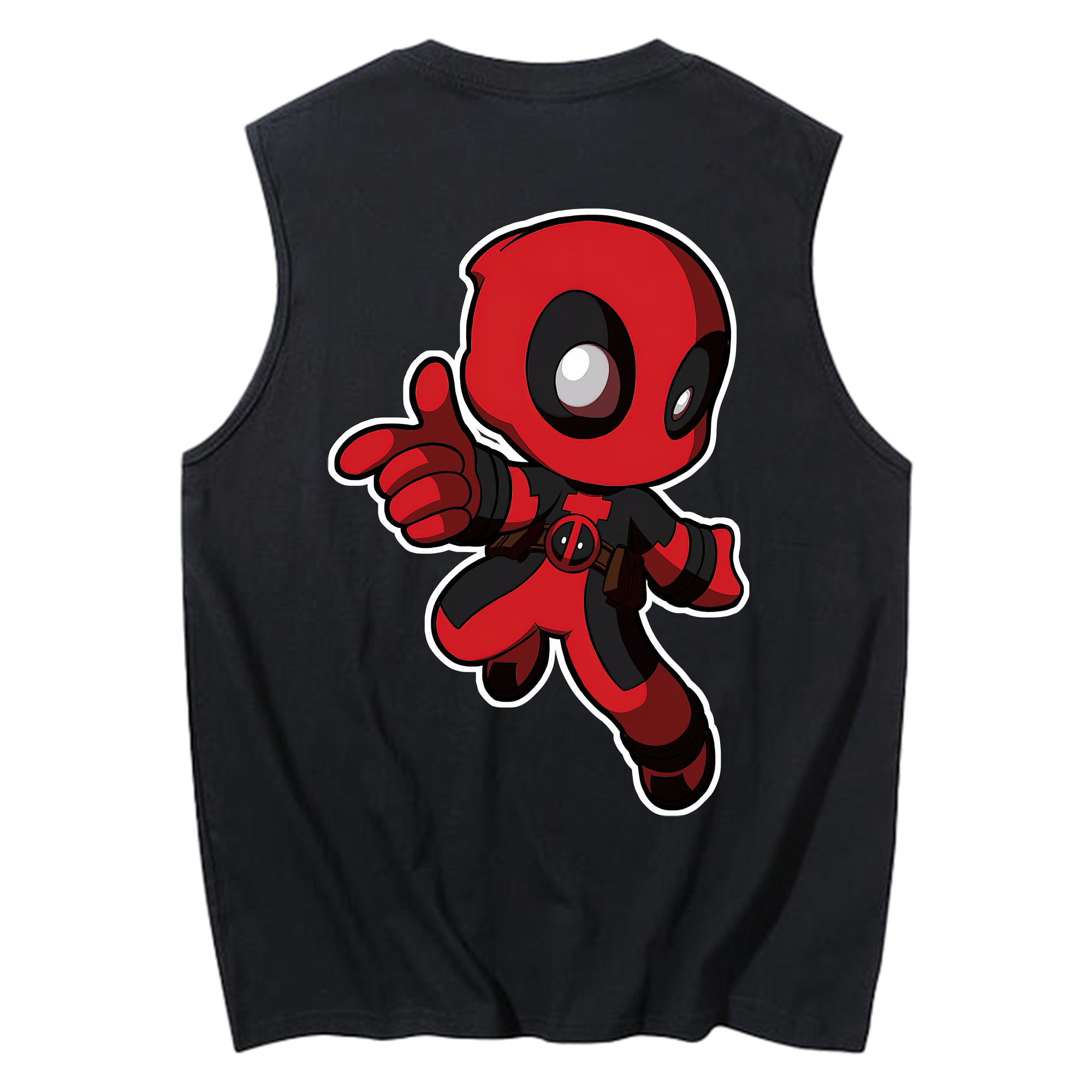 （画像用） Deadpool デッドプール コットン100％タンクトップ（背面プリント）