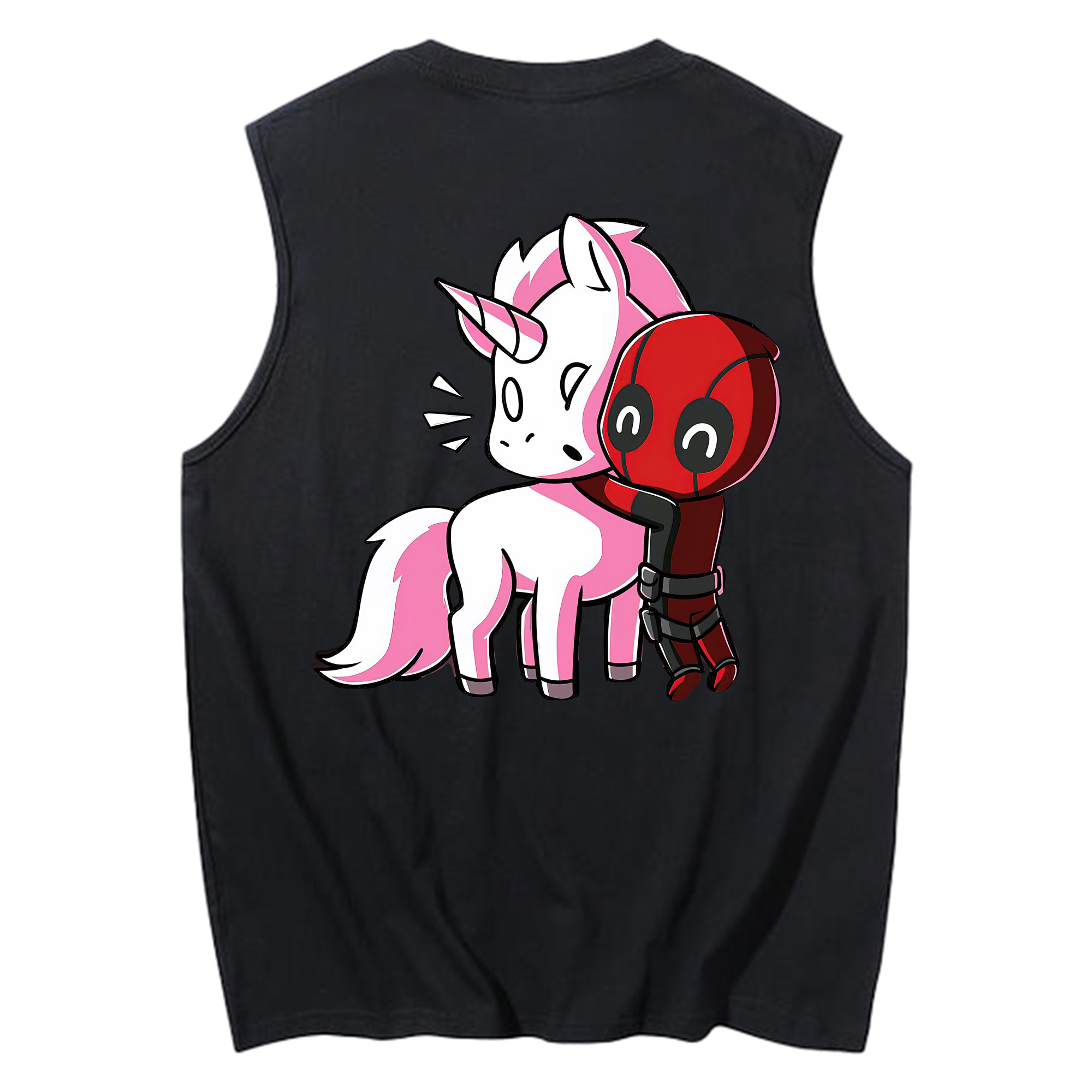 （画像用） Deadpool デッドプール コットン100％タンクトップ（背面プリント）