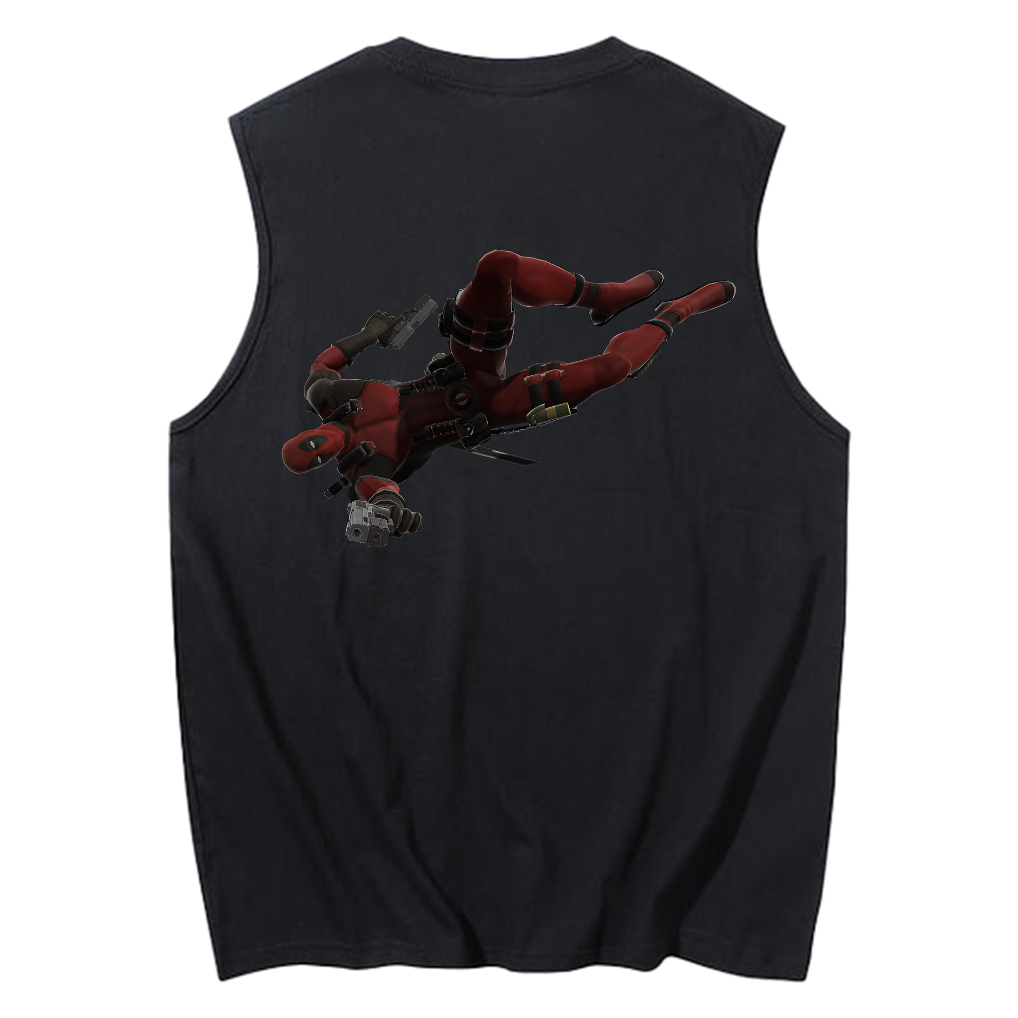 （画像用） Deadpool デッドプール コットン100％タンクトップ（背面プリント）