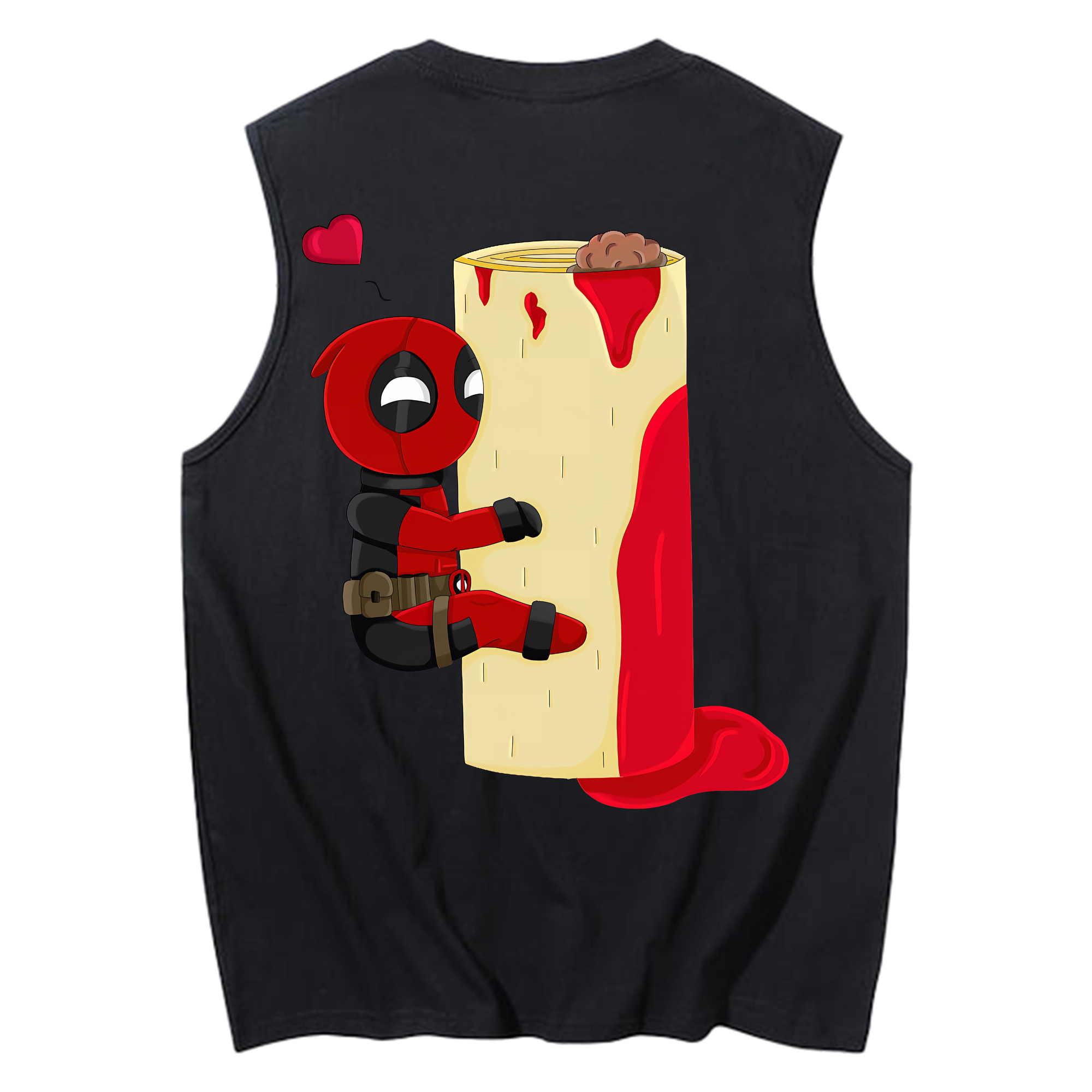 （画像用） Deadpool デッドプール コットン100％タンクトップ（背面プリント）