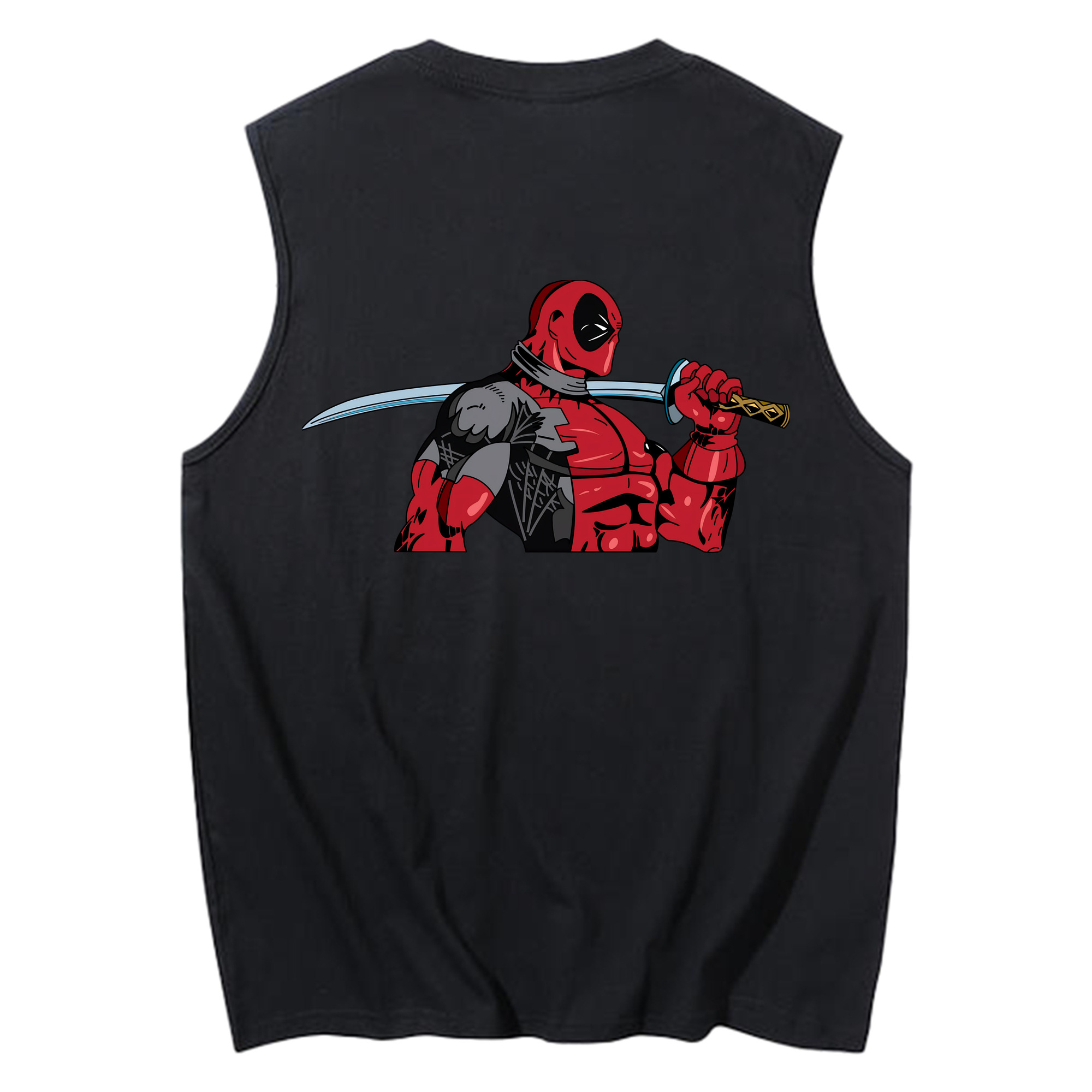 （画像用） Deadpool デッドプール コットン100％タンクトップ（背面プリント）