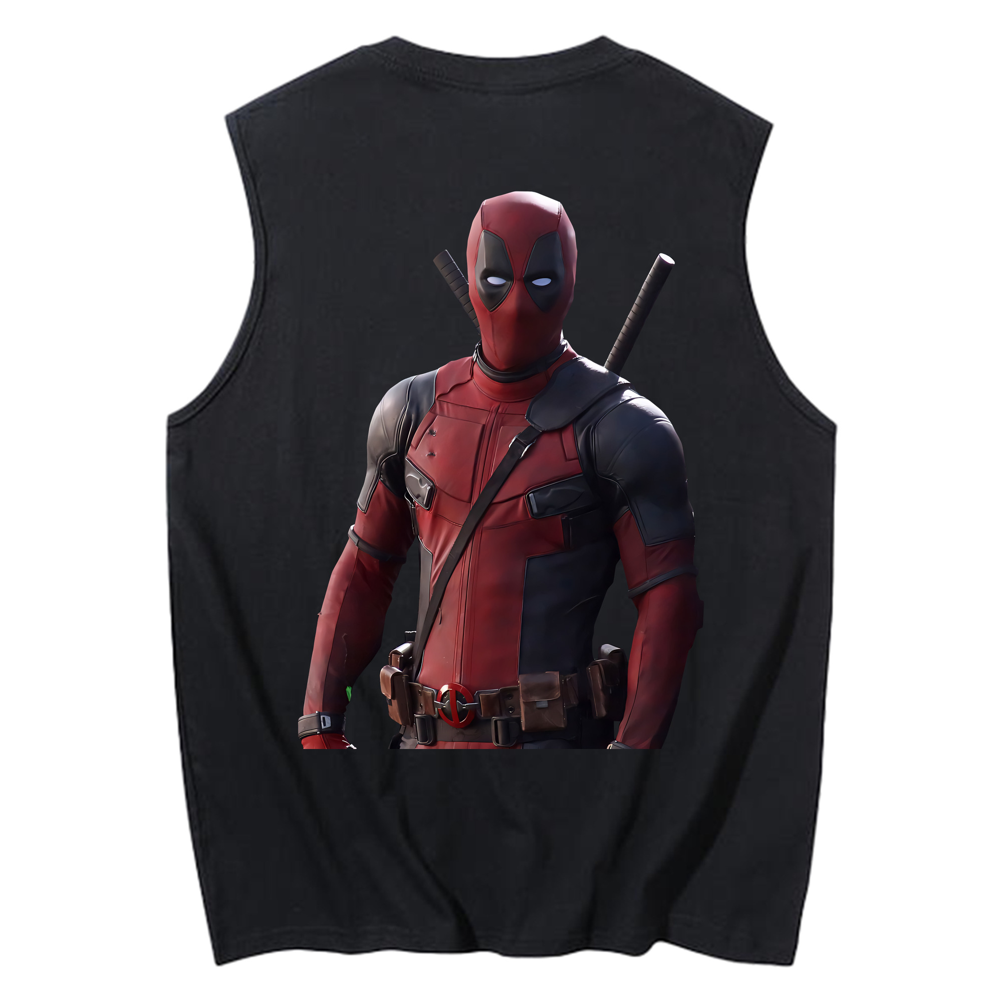 （画像用） Deadpool デッドプール コットン100％タンクトップ（背面プリント）