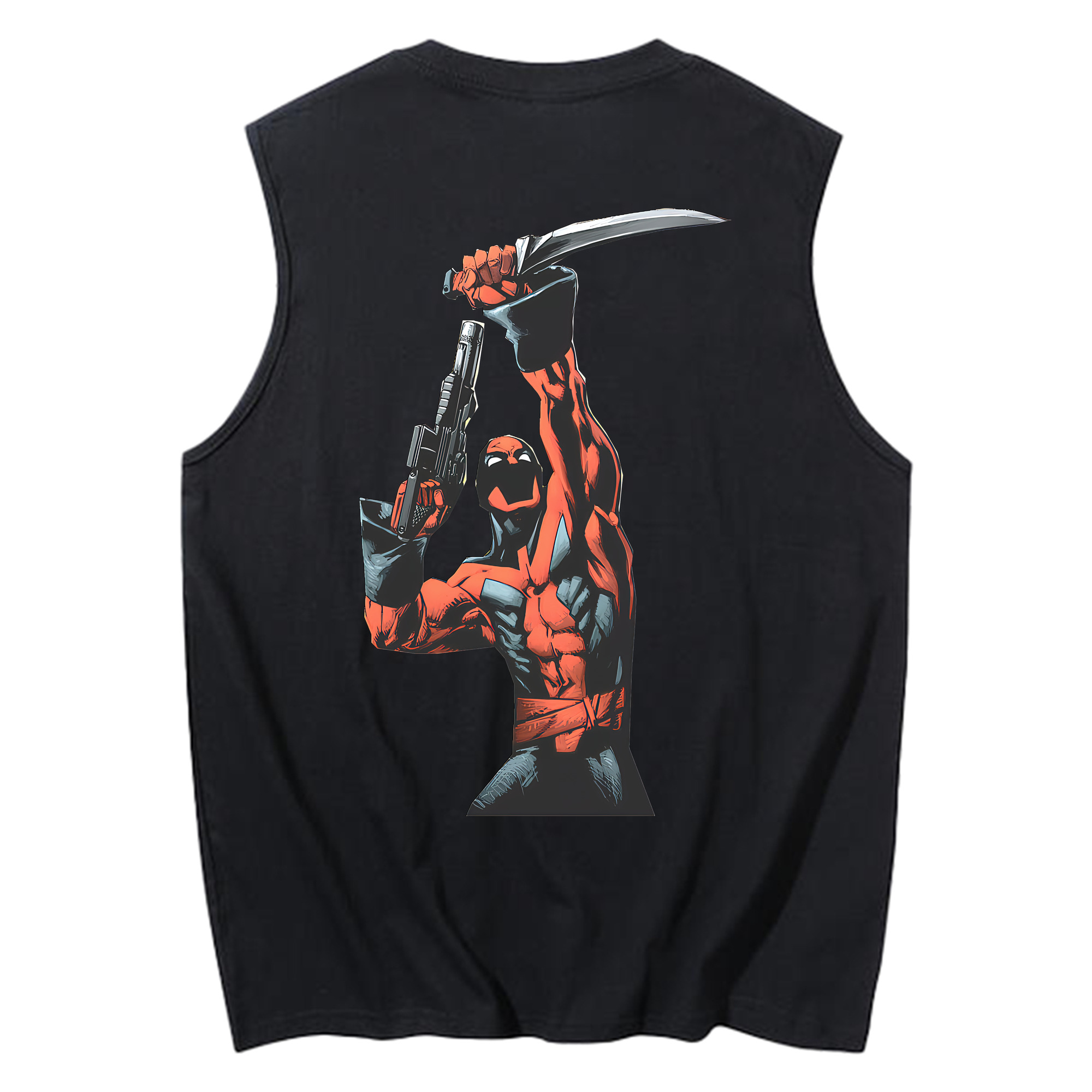 （画像用） Deadpool デッドプール コットン100％タンクトップ（背面プリント）