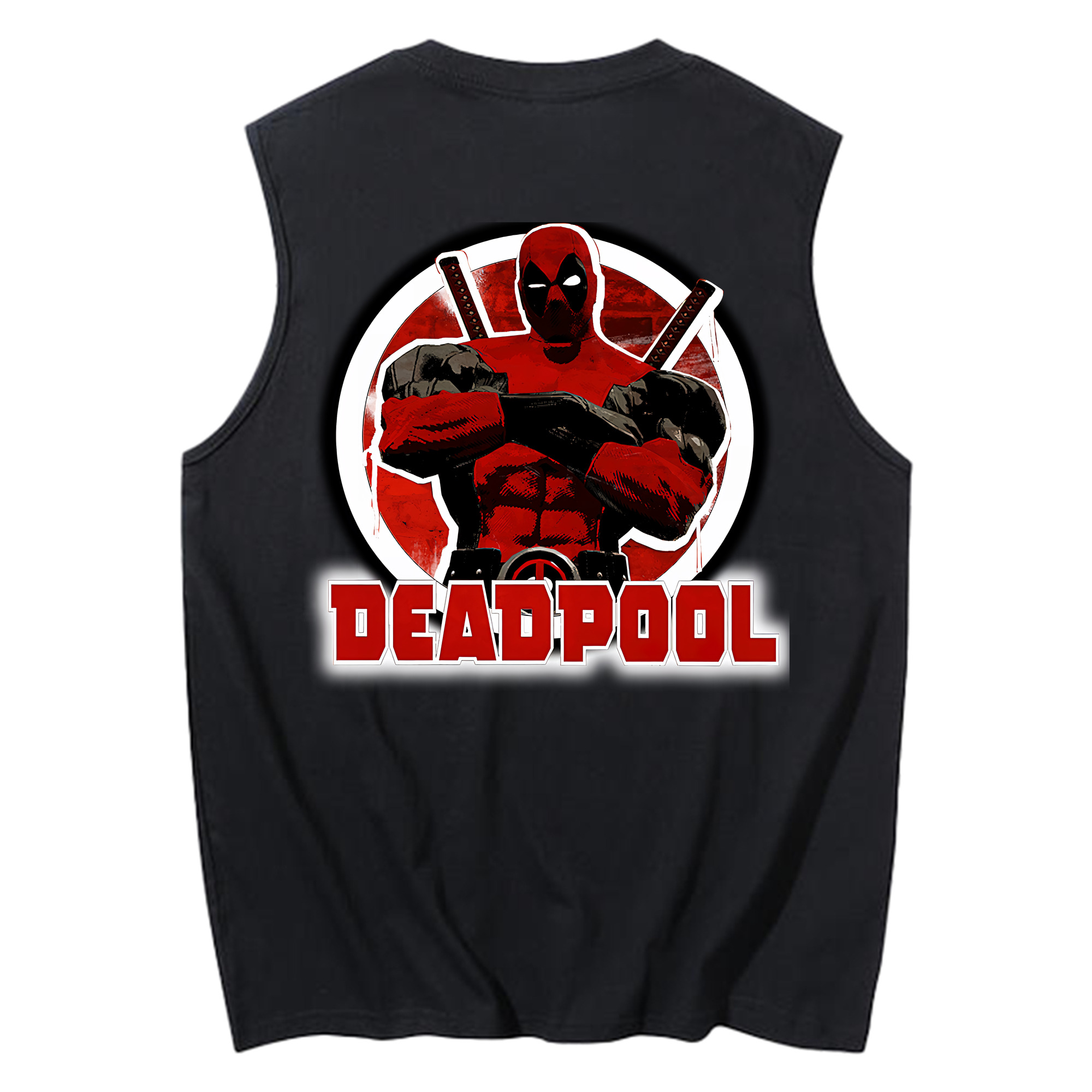 （画像用） Deadpool デッドプール コットン100％タンクトップ（背面プリント）