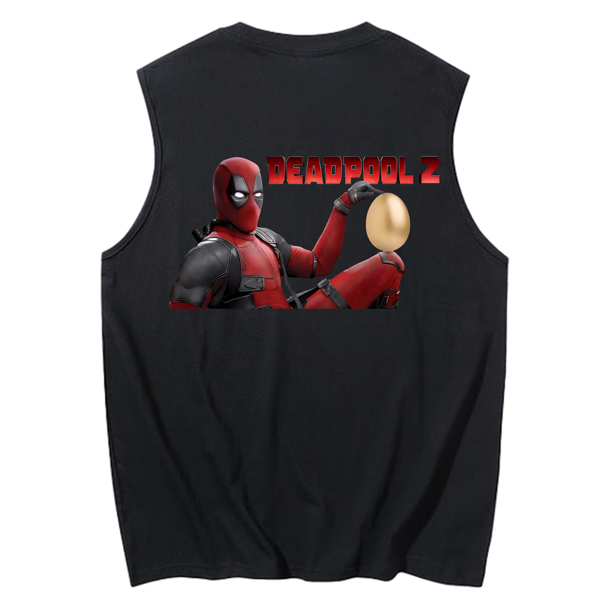 （画像用） Deadpool デッドプール コットン100％タンクトップ（背面プリント）
