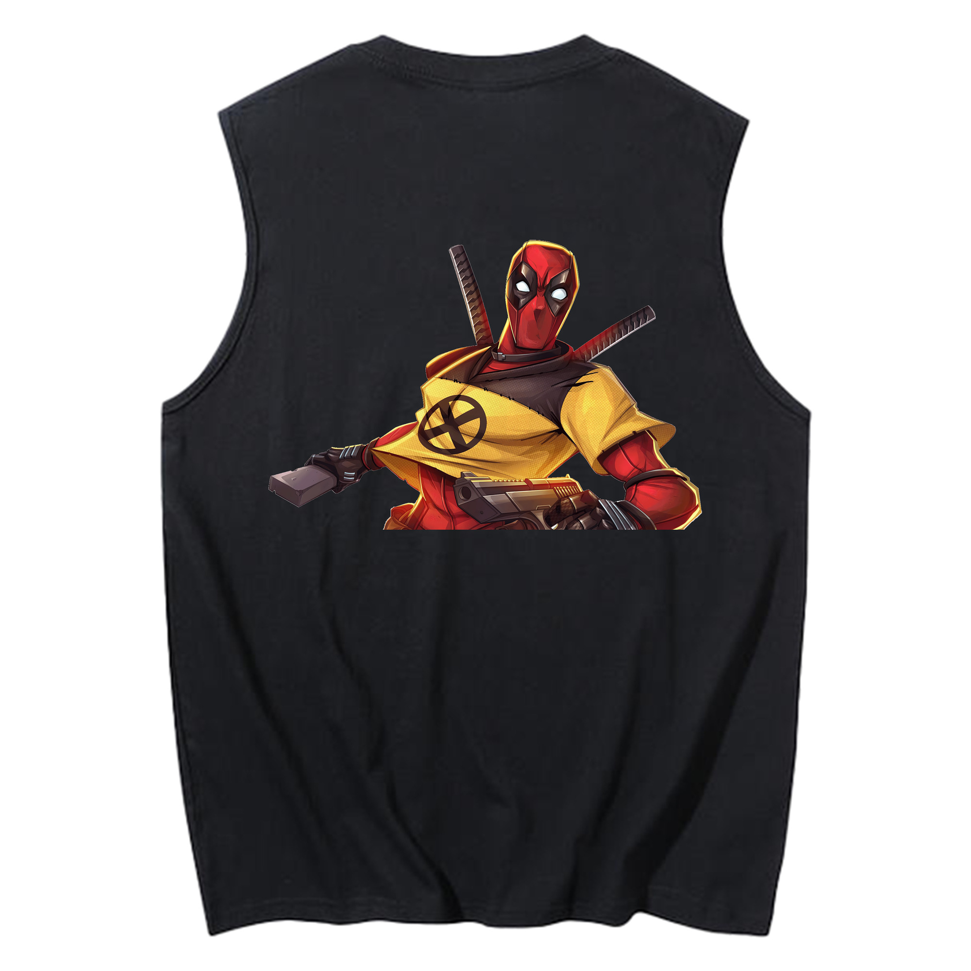 （画像用） Deadpool デッドプール コットン100％タンクトップ（背面プリント）