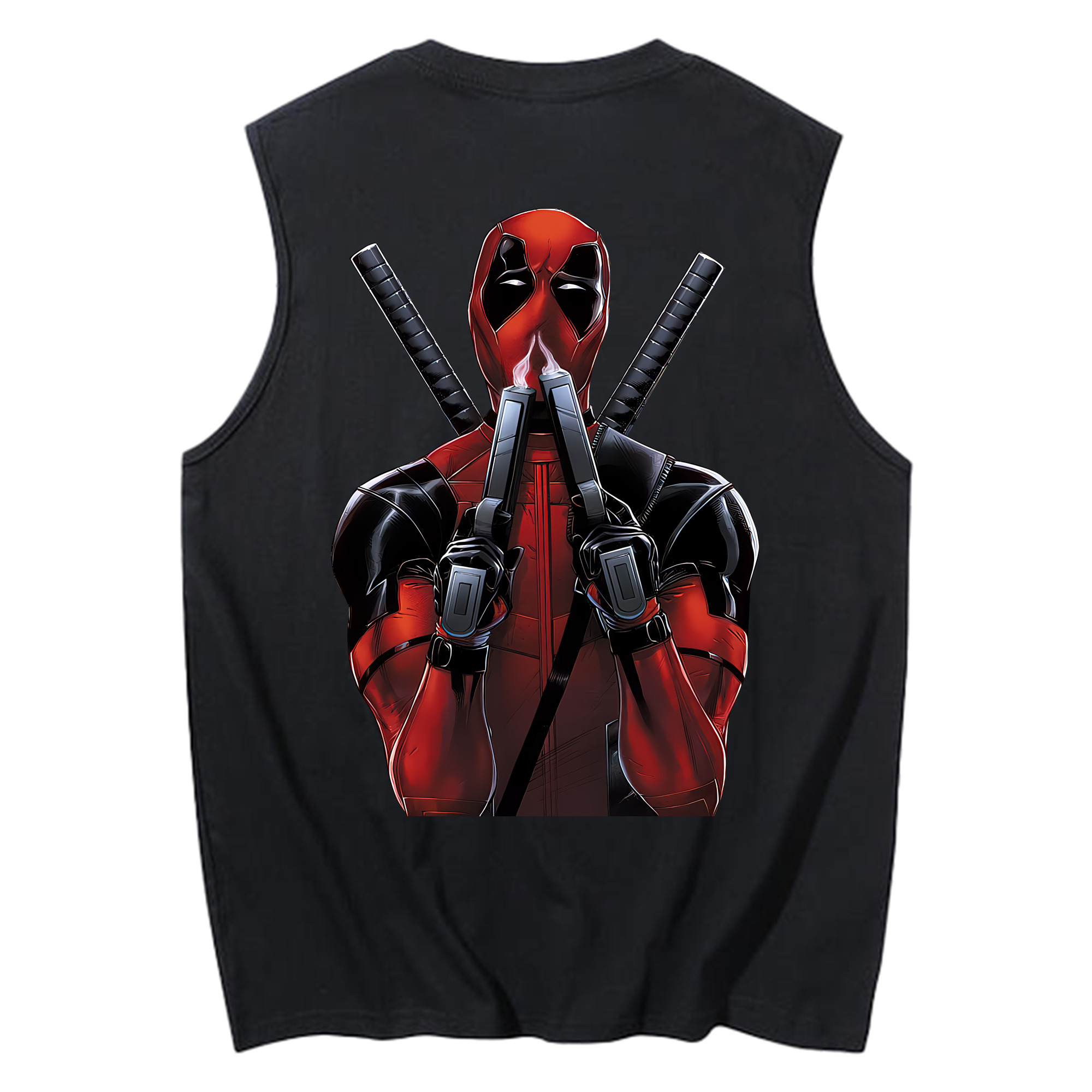 （画像用） Deadpool デッドプール コットン100％タンクトップ（背面プリント）