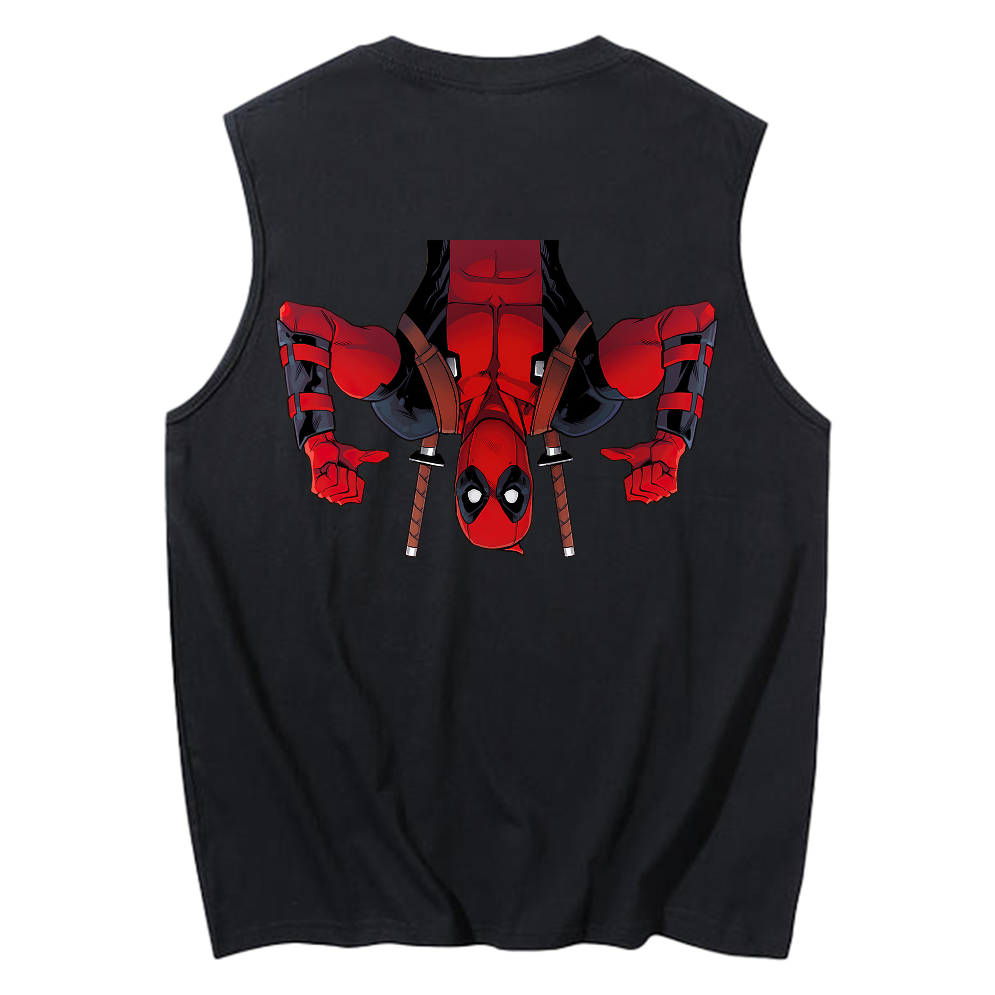 （画像用） Deadpool デッドプール コットン100％タンクトップ（背面プリント）