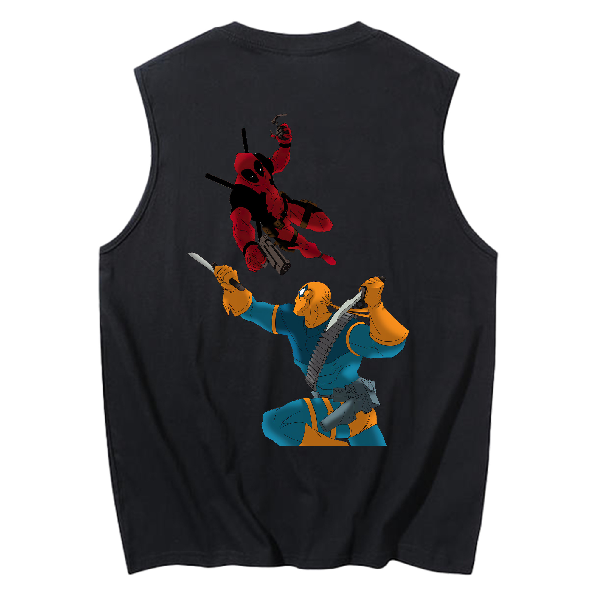 （画像用） Deadpool デッドプール コットン100％タンクトップ（背面プリント）