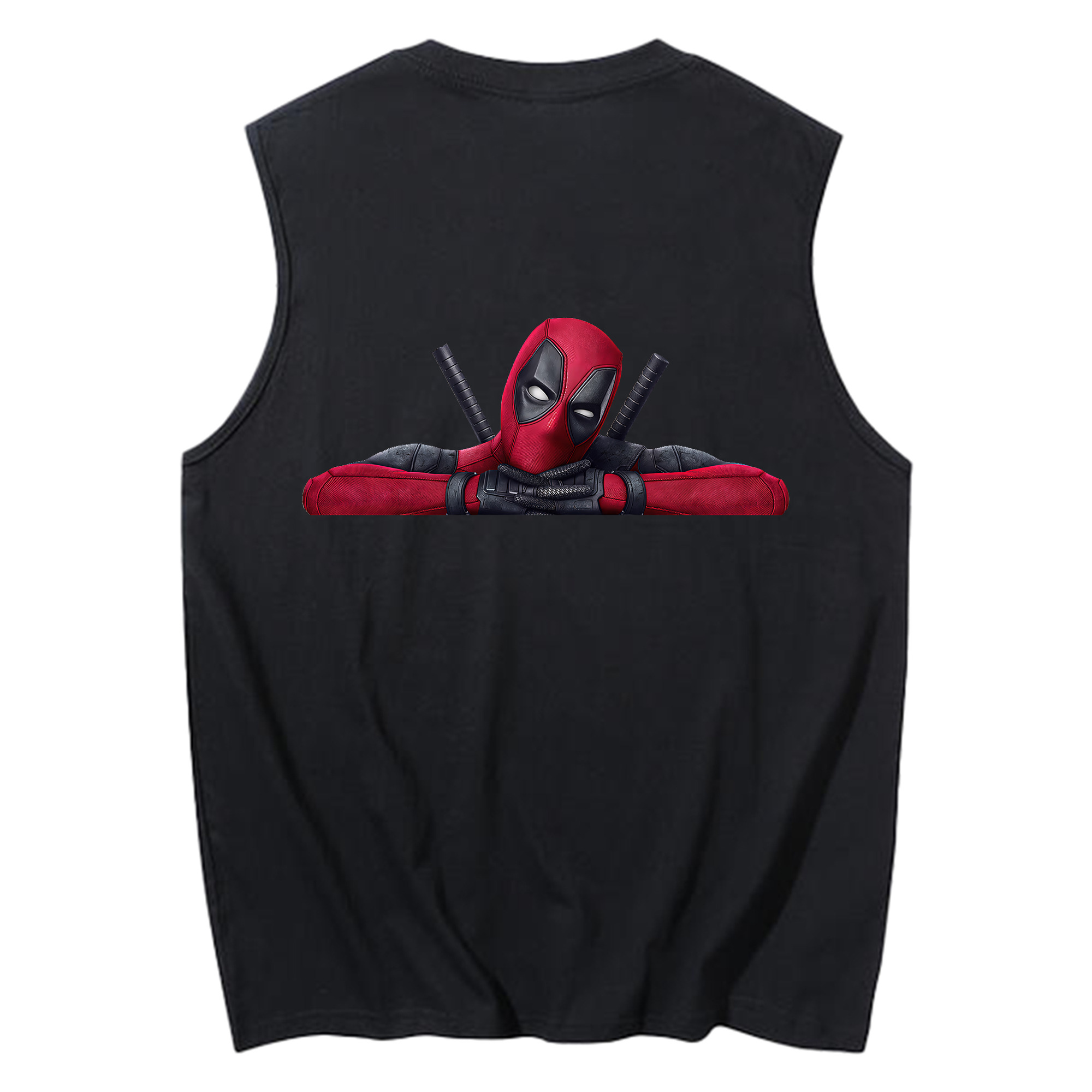 （画像用） Deadpool デッドプール コットン100％タンクトップ（背面プリント）