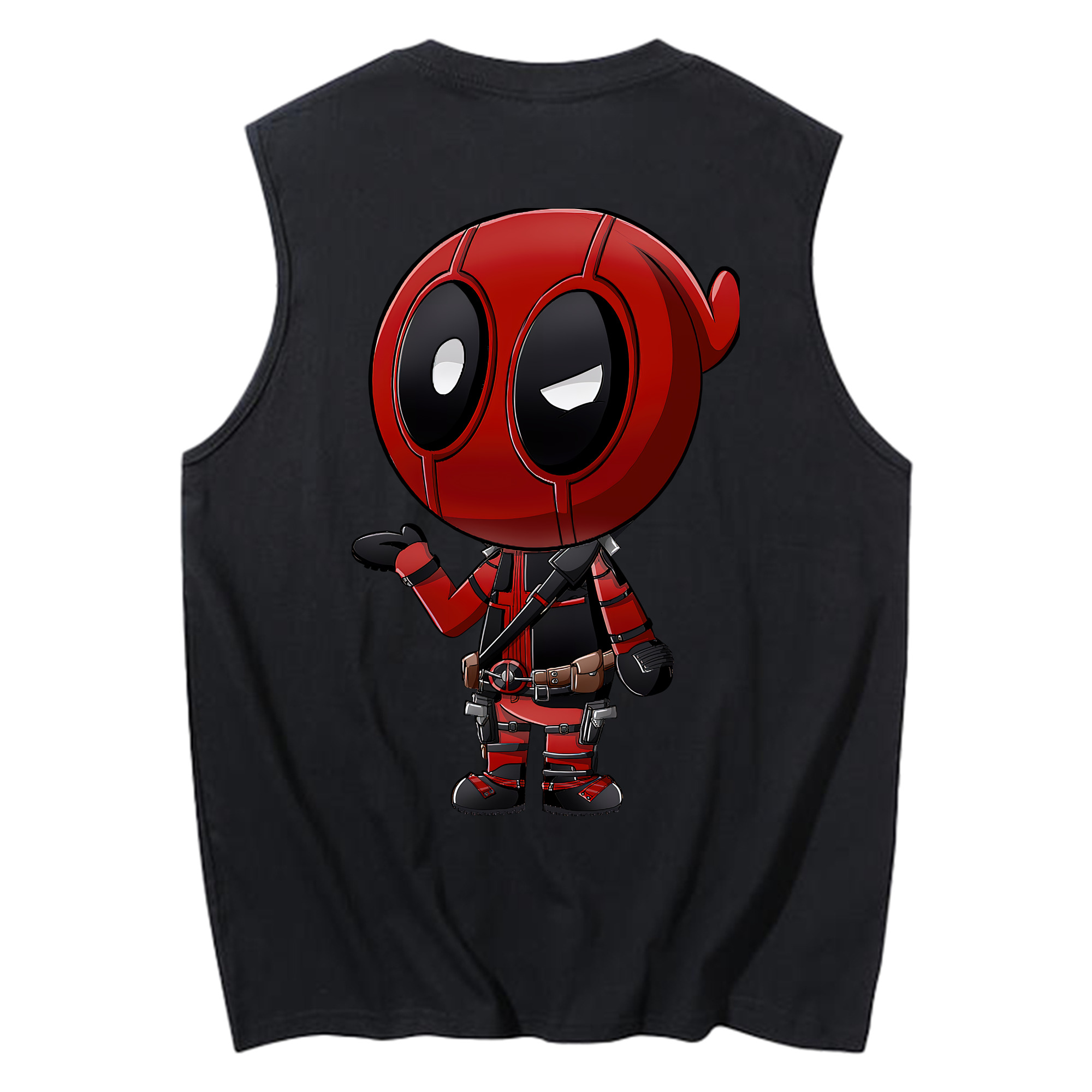 （画像用） Deadpool デッドプール コットン100％タンクトップ（背面プリント）