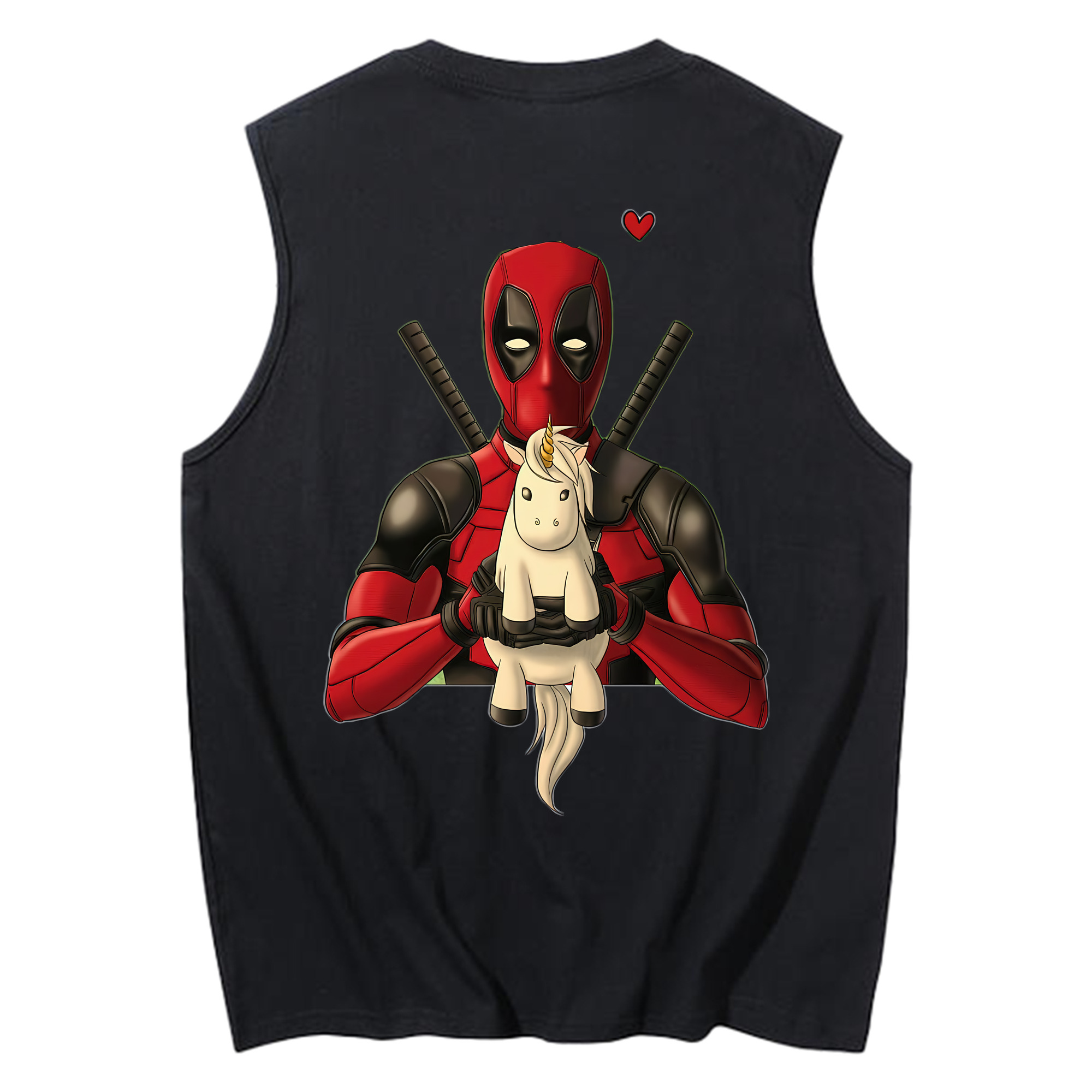 （画像用） Deadpool デッドプール コットン100％タンクトップ（背面プリント）