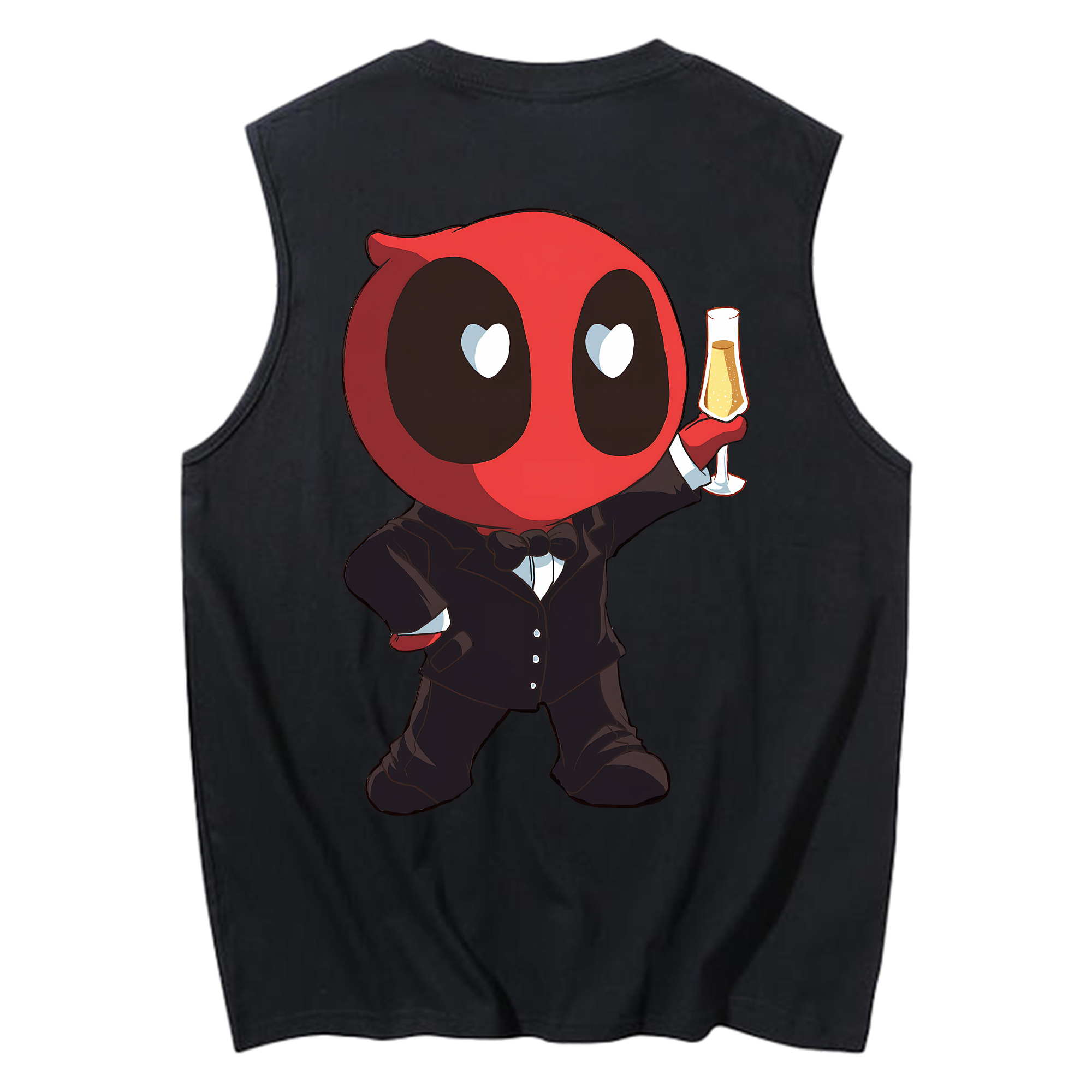 （画像用） Deadpool デッドプール コットン100％タンクトップ（背面プリント）