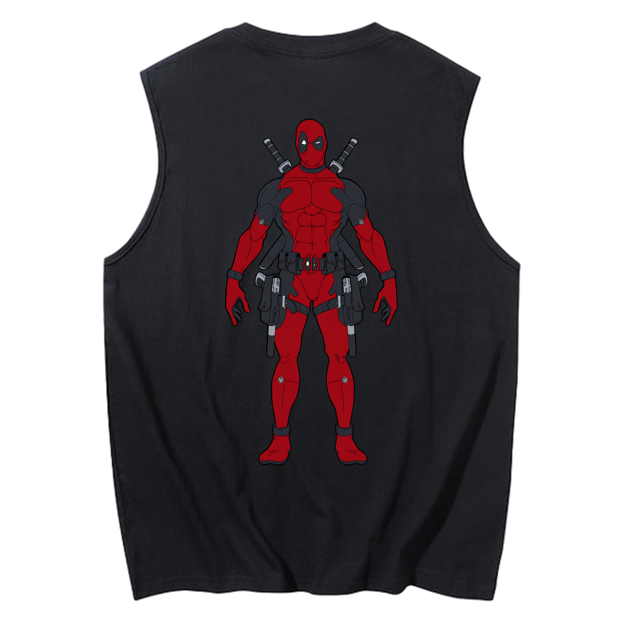 （画像用） Deadpool デッドプール コットン100％タンクトップ（背面プリント）