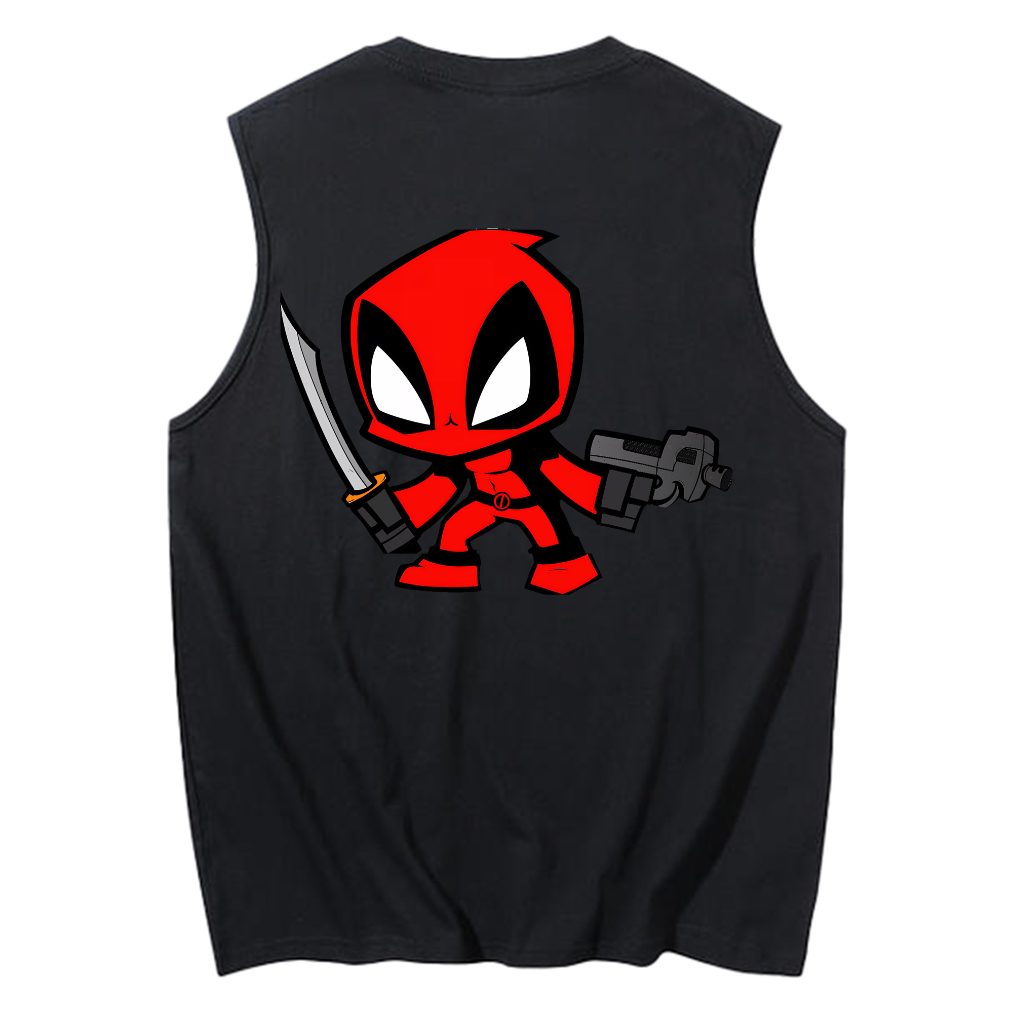 （画像用） Deadpool デッドプール コットン100％タンクトップ（背面プリント）