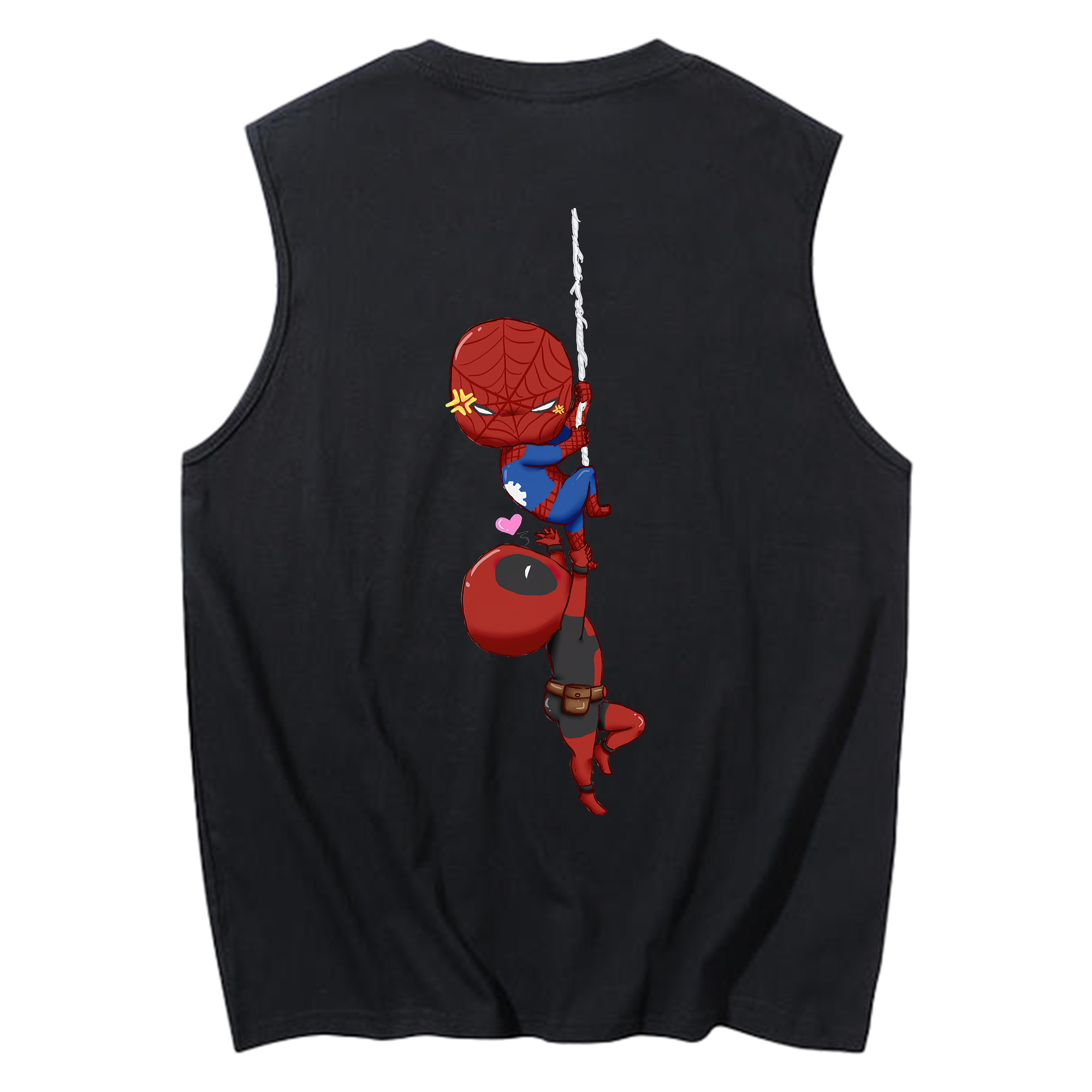 （画像用） Deadpool デッドプール コットン100％タンクトップ（背面プリント）