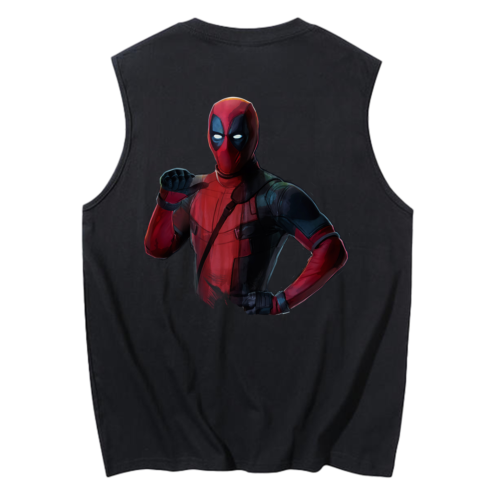 （画像用） Deadpool デッドプール コットン100％タンクトップ（背面プリント）