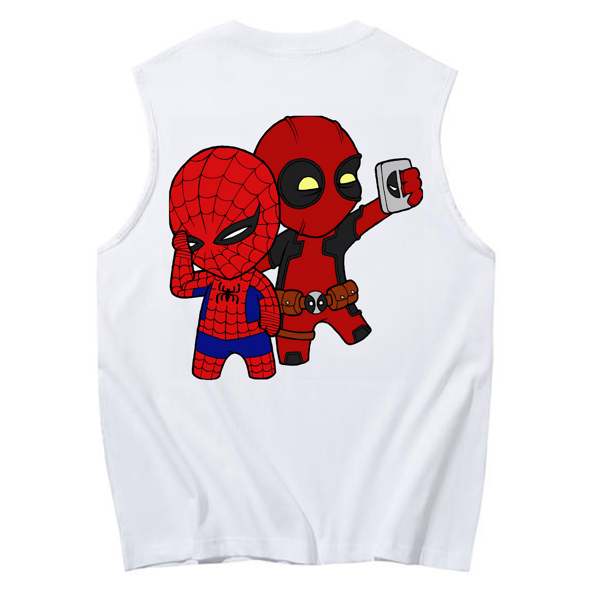 （画像用） Deadpool デッドプール コットン100％タンクトップ（背面プリント）