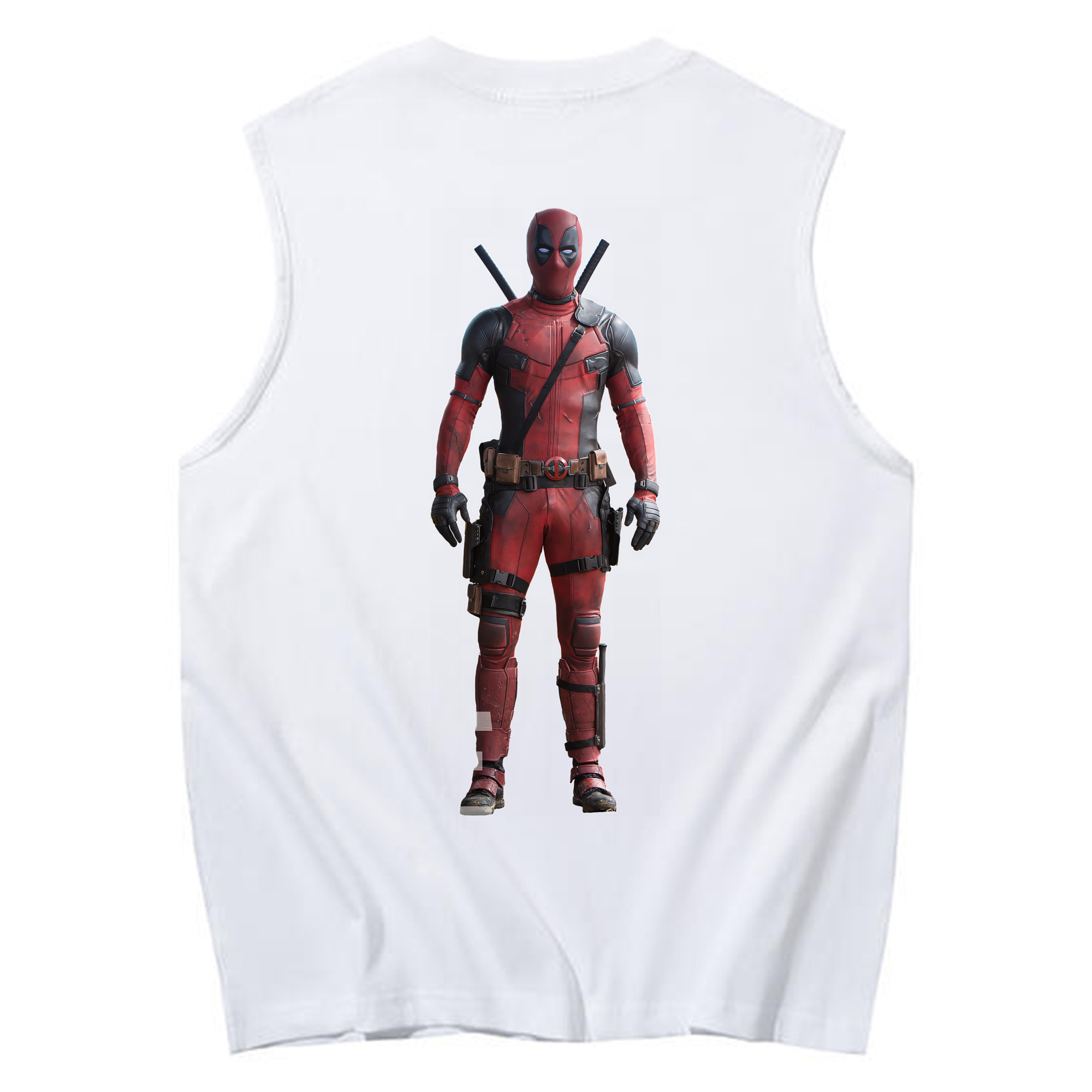 （画像用） Deadpool デッドプール コットン100％タンクトップ（背面プリント）
